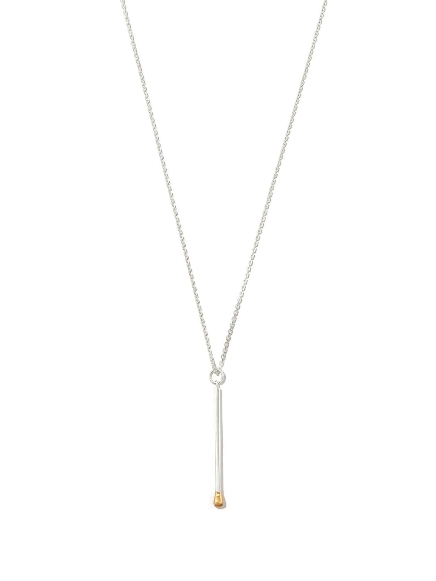 Matchstick pendant necklace