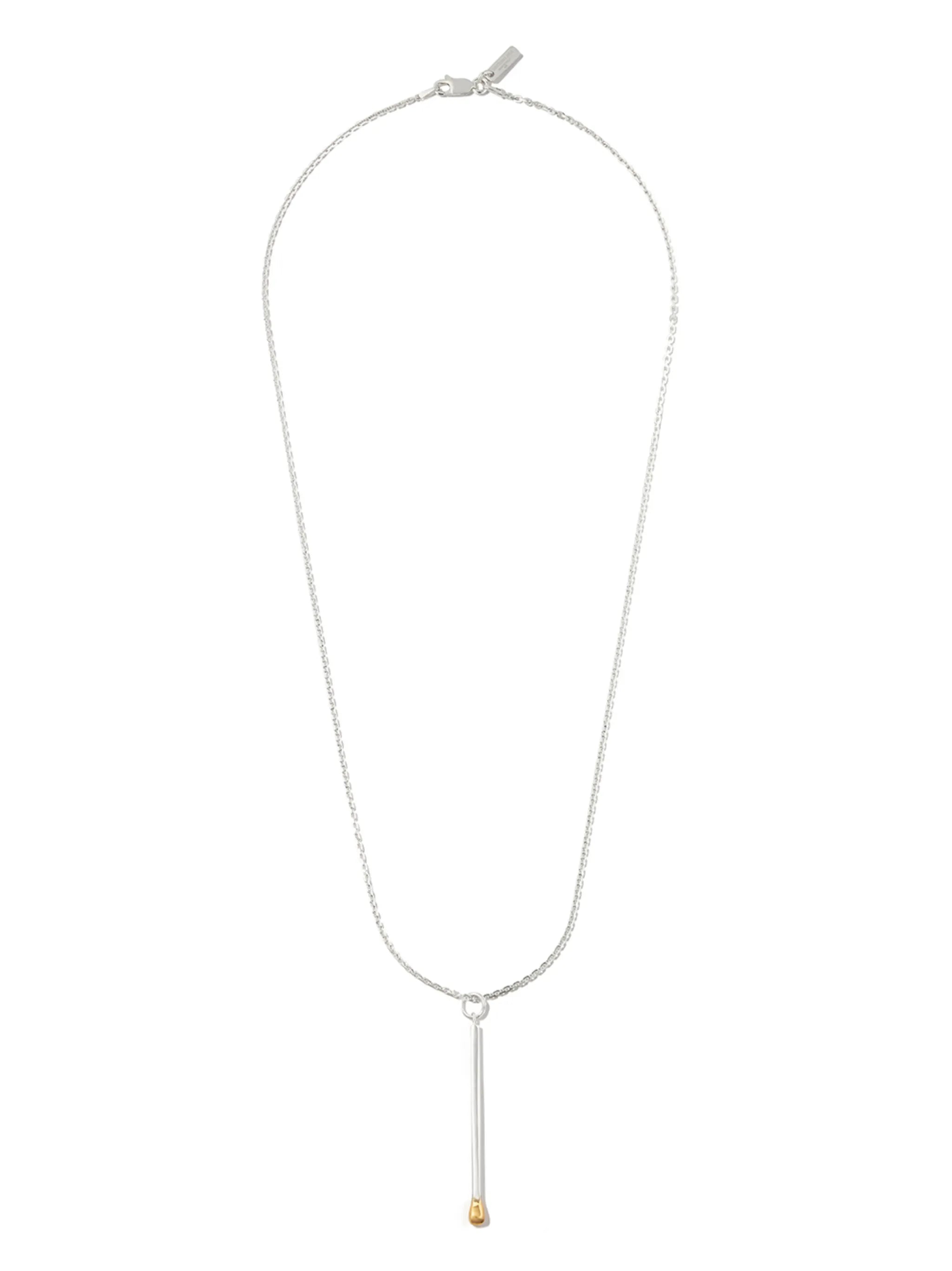 Matchstick pendant necklace