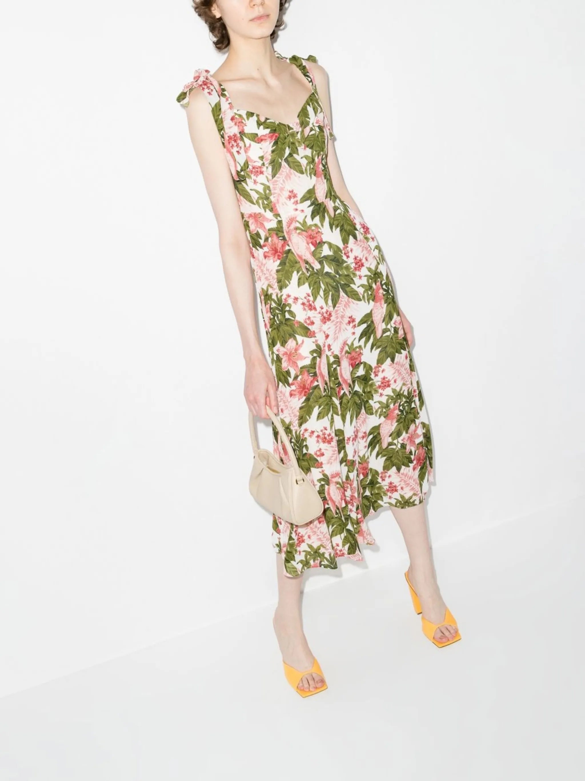 Nadira floral-print midi dress