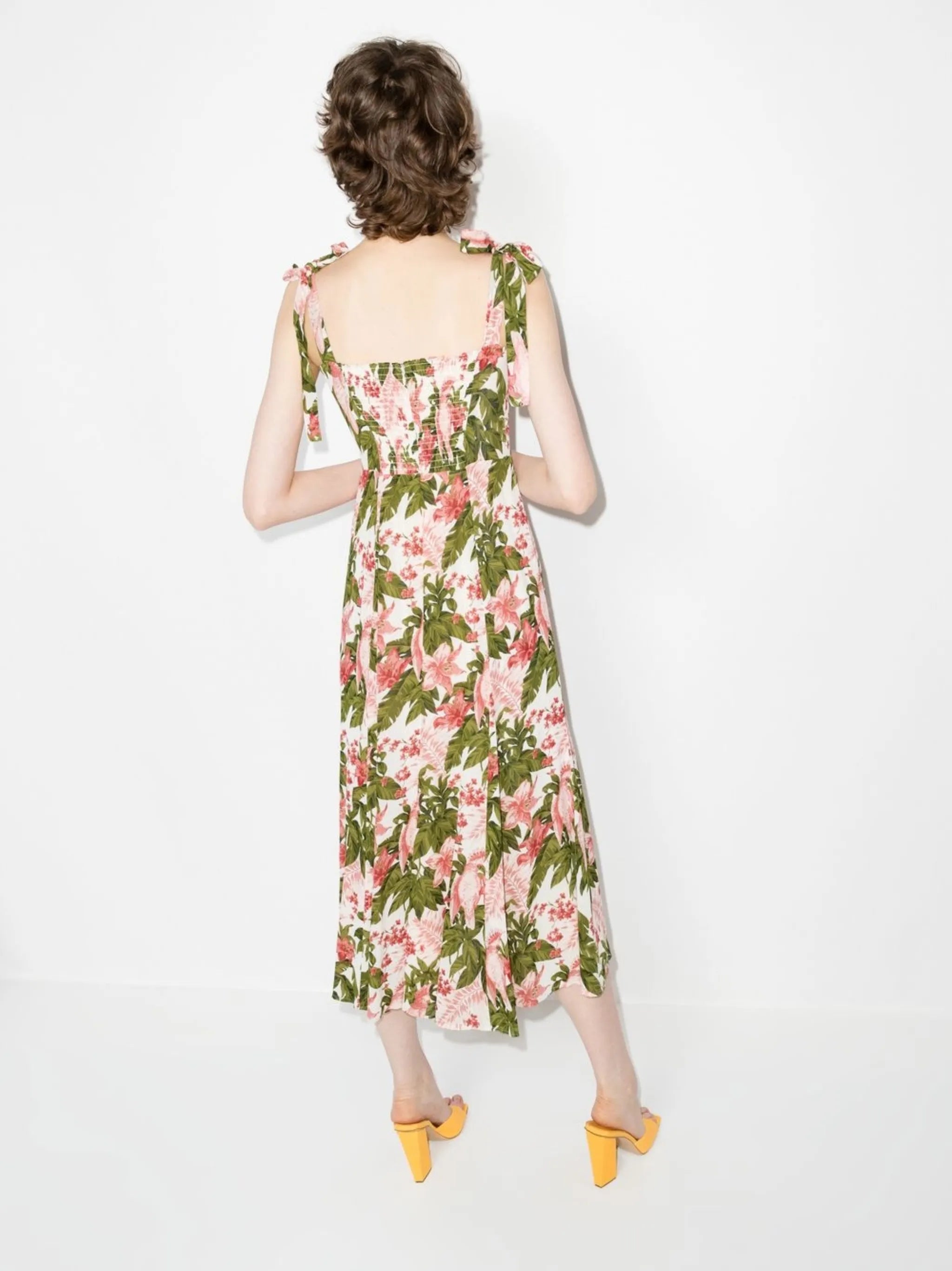 Nadira floral-print midi dress