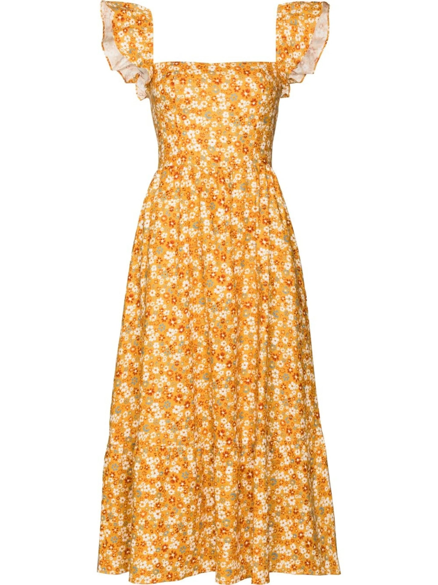 Lucila linen midi dress