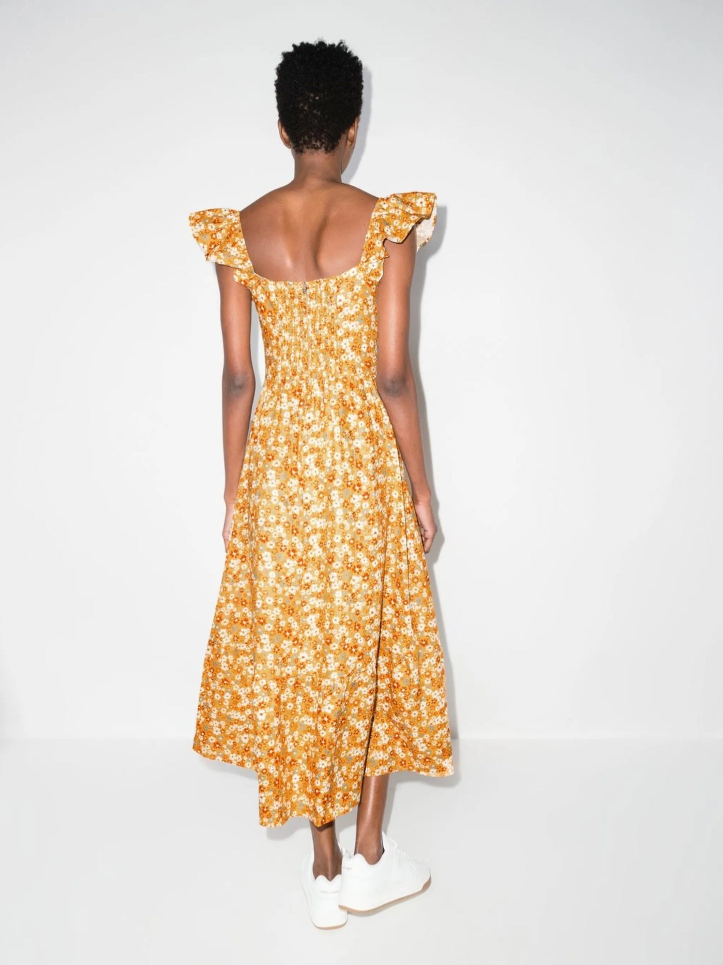 Lucila linen midi dress