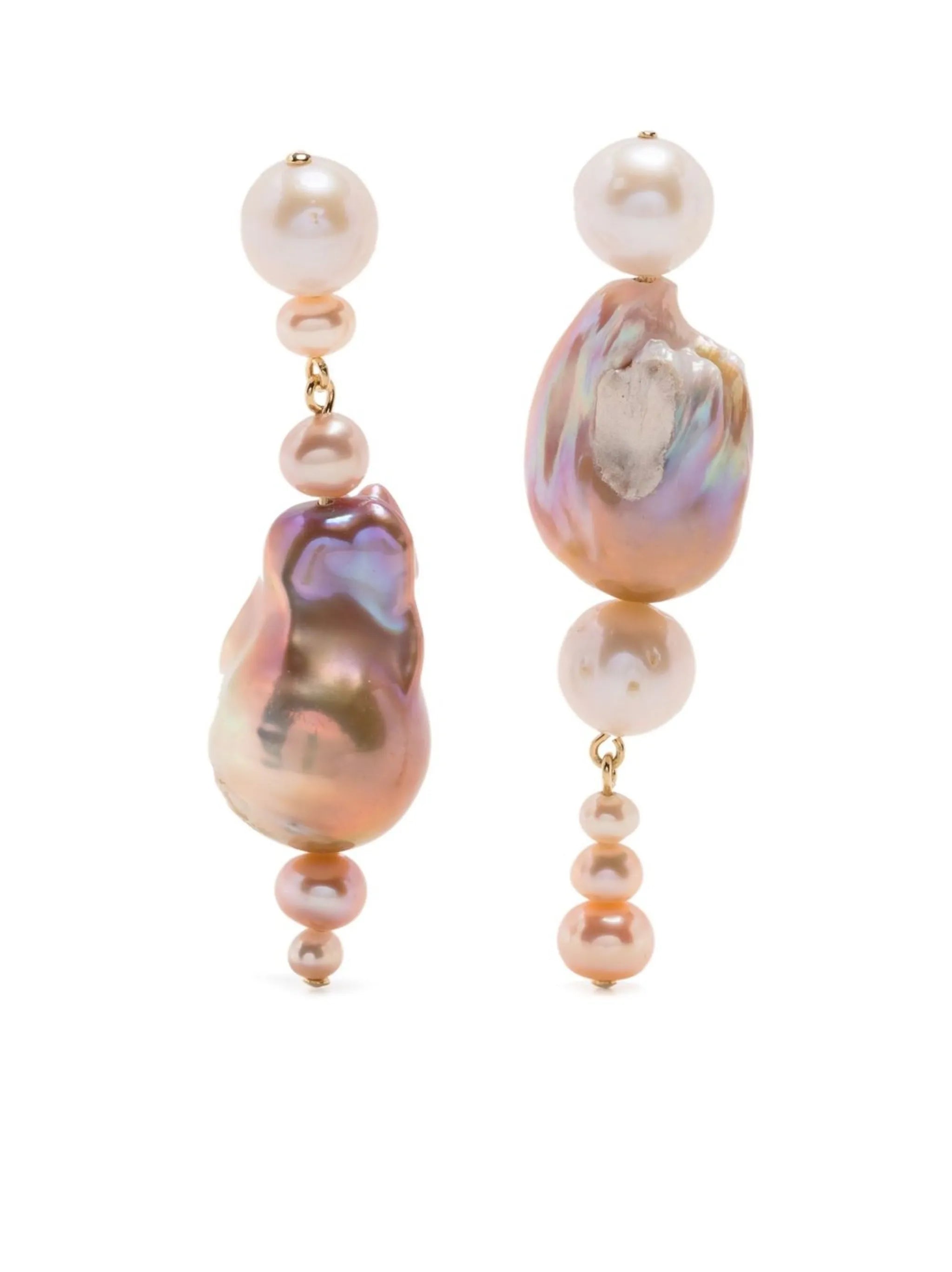 Float pearl drop earrings