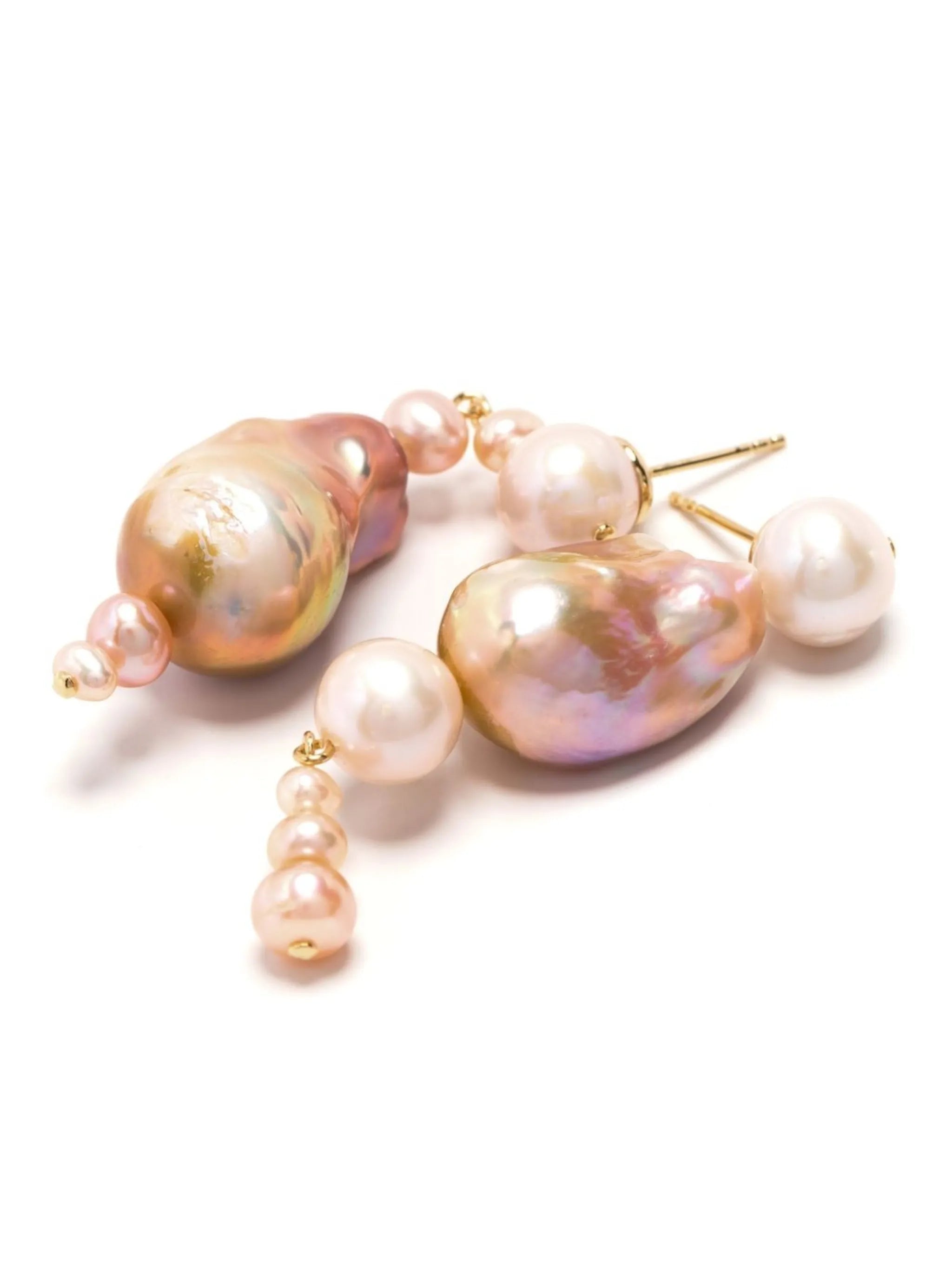 Float pearl drop earrings