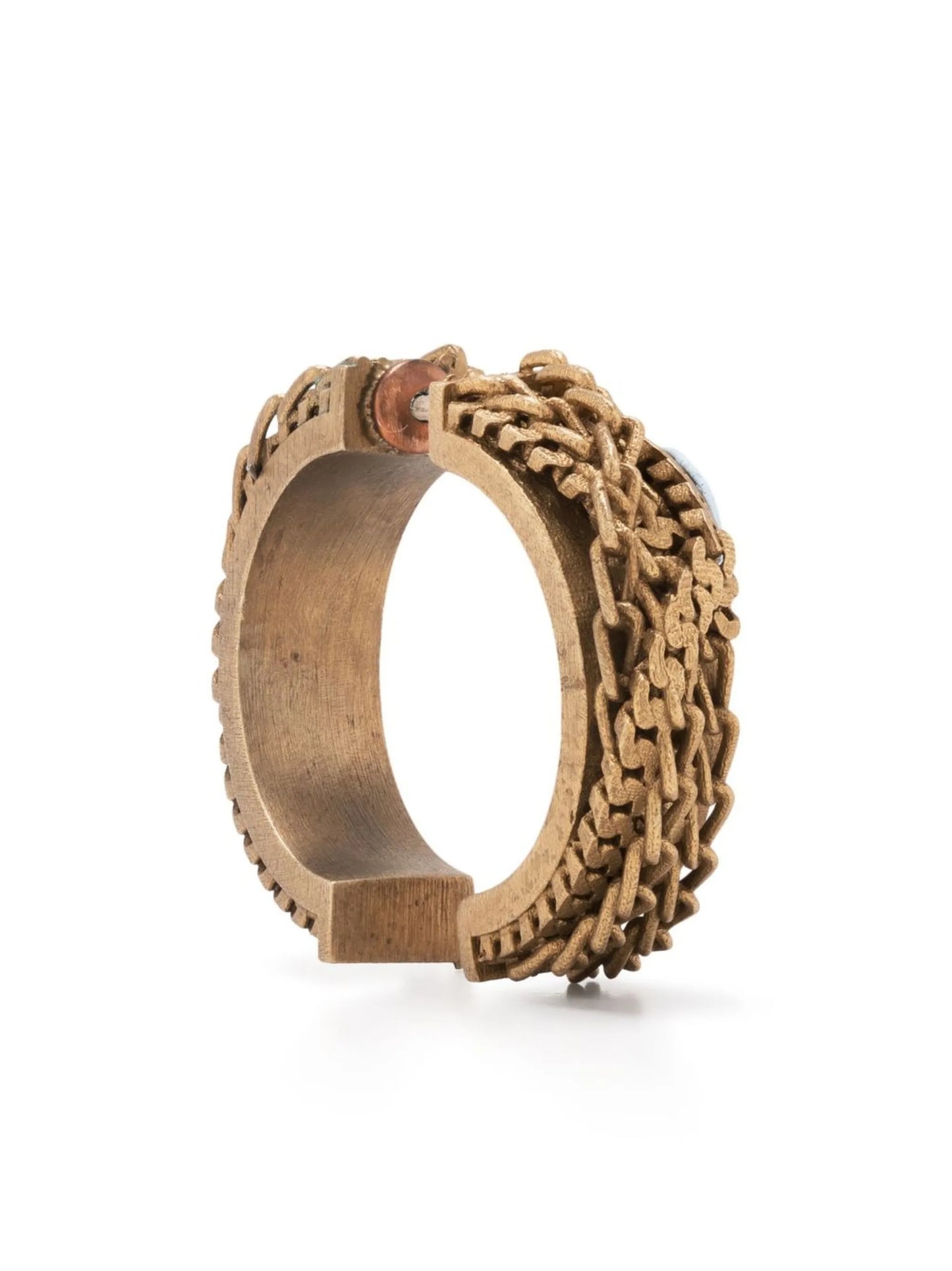 chain-ling hoop earring