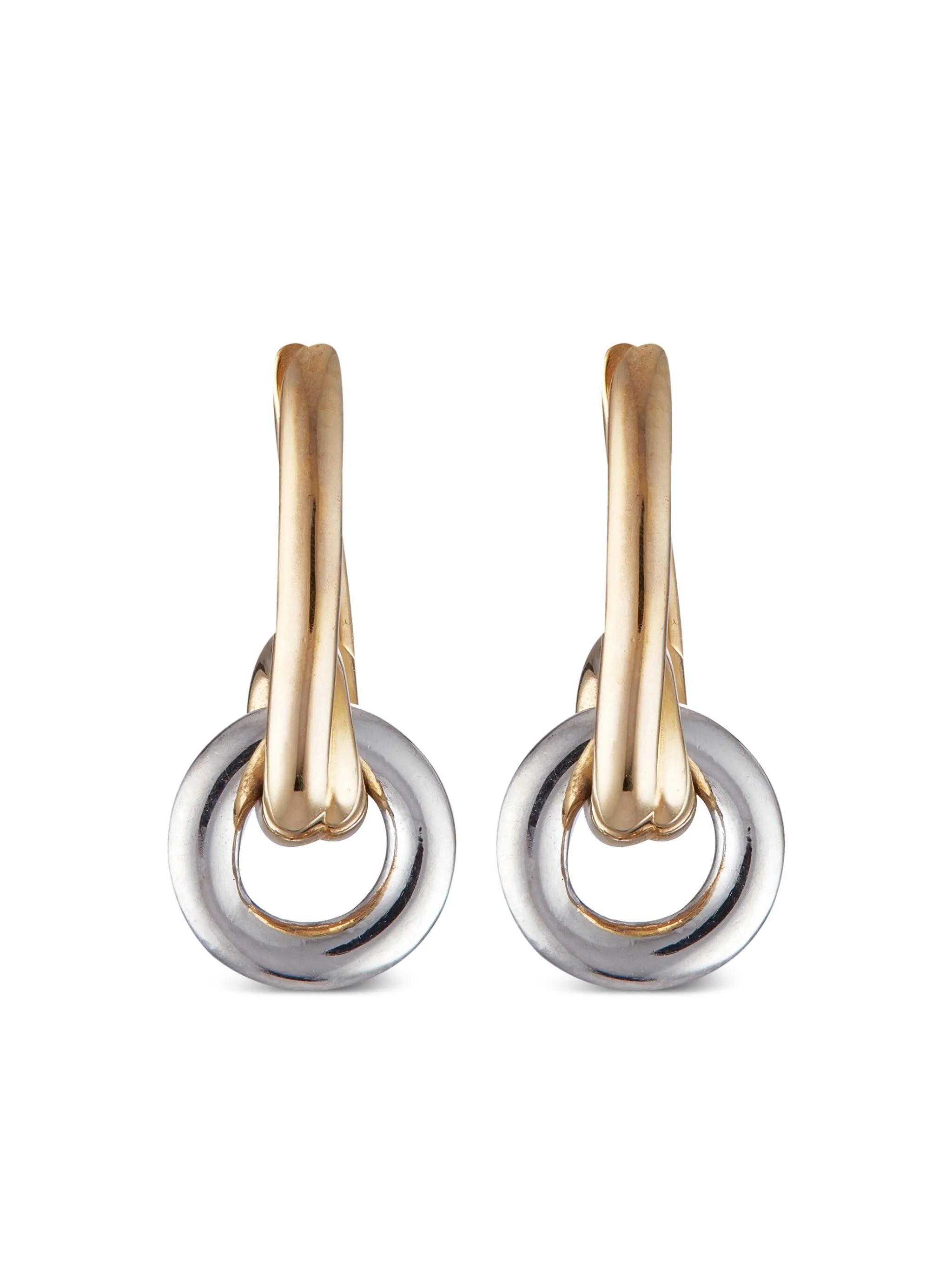 loop drop hoop earrings