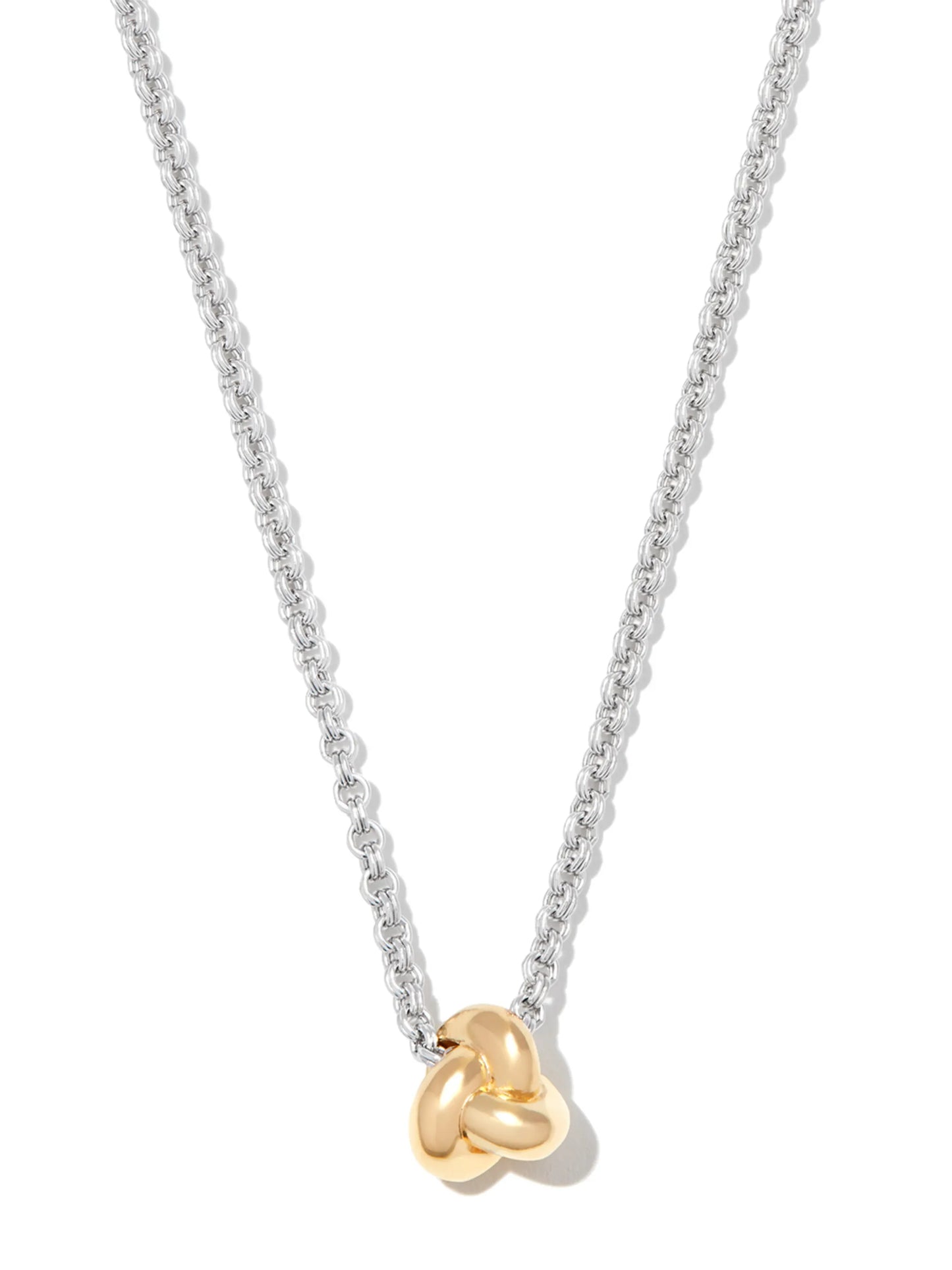 Mixed Metal Knot necklace