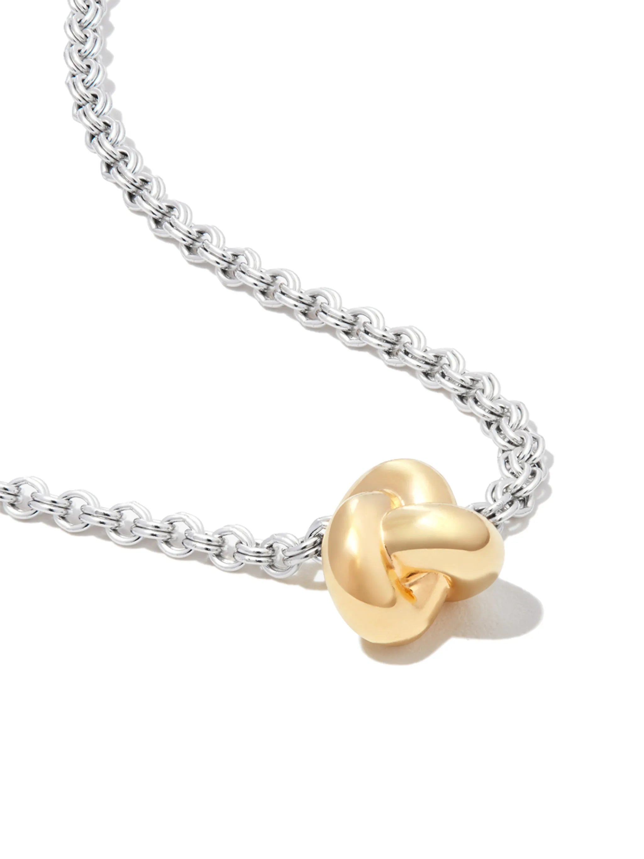 Mixed Metal Knot necklace