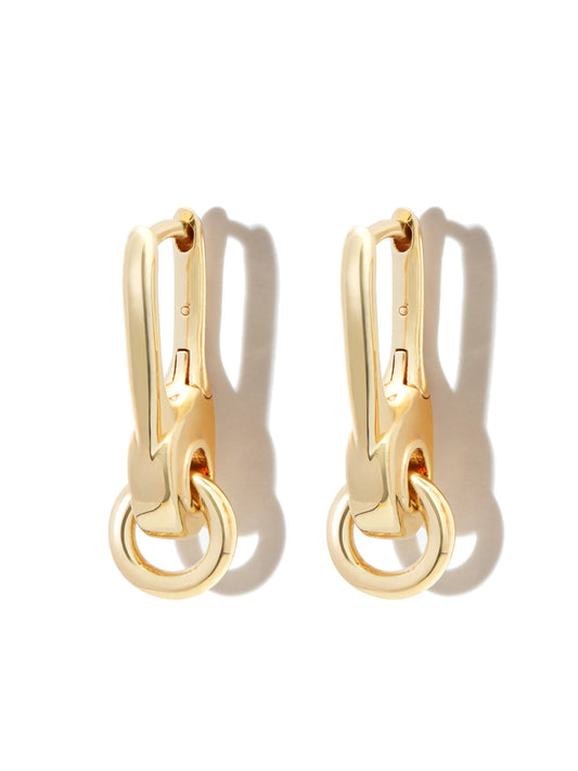 Carabiner hoop earrings