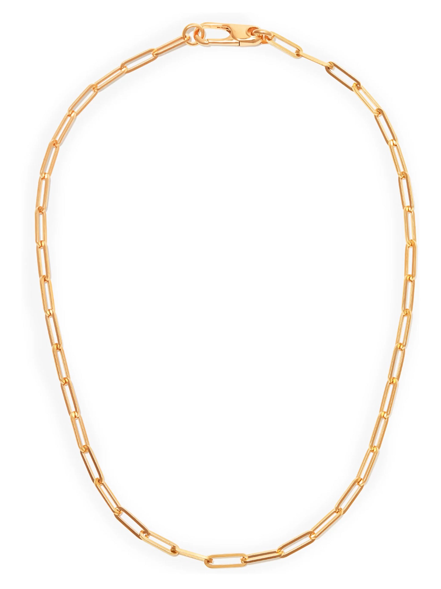 gold vermeil-plated chain-link necklace