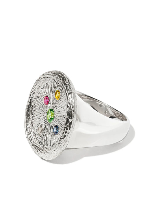 Plants See Better sapphire signet ring