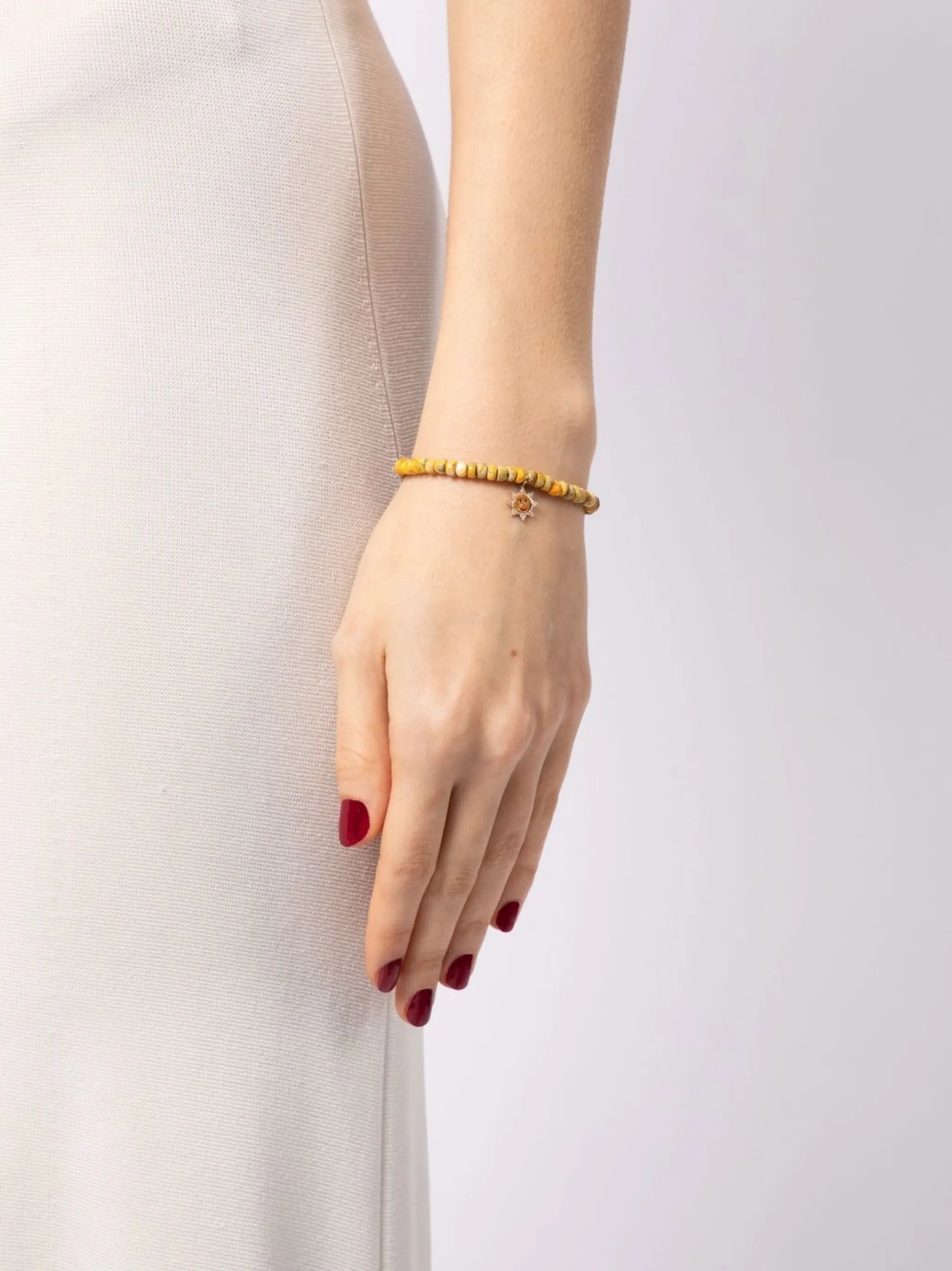 14kt yellow gold bead bracelet
