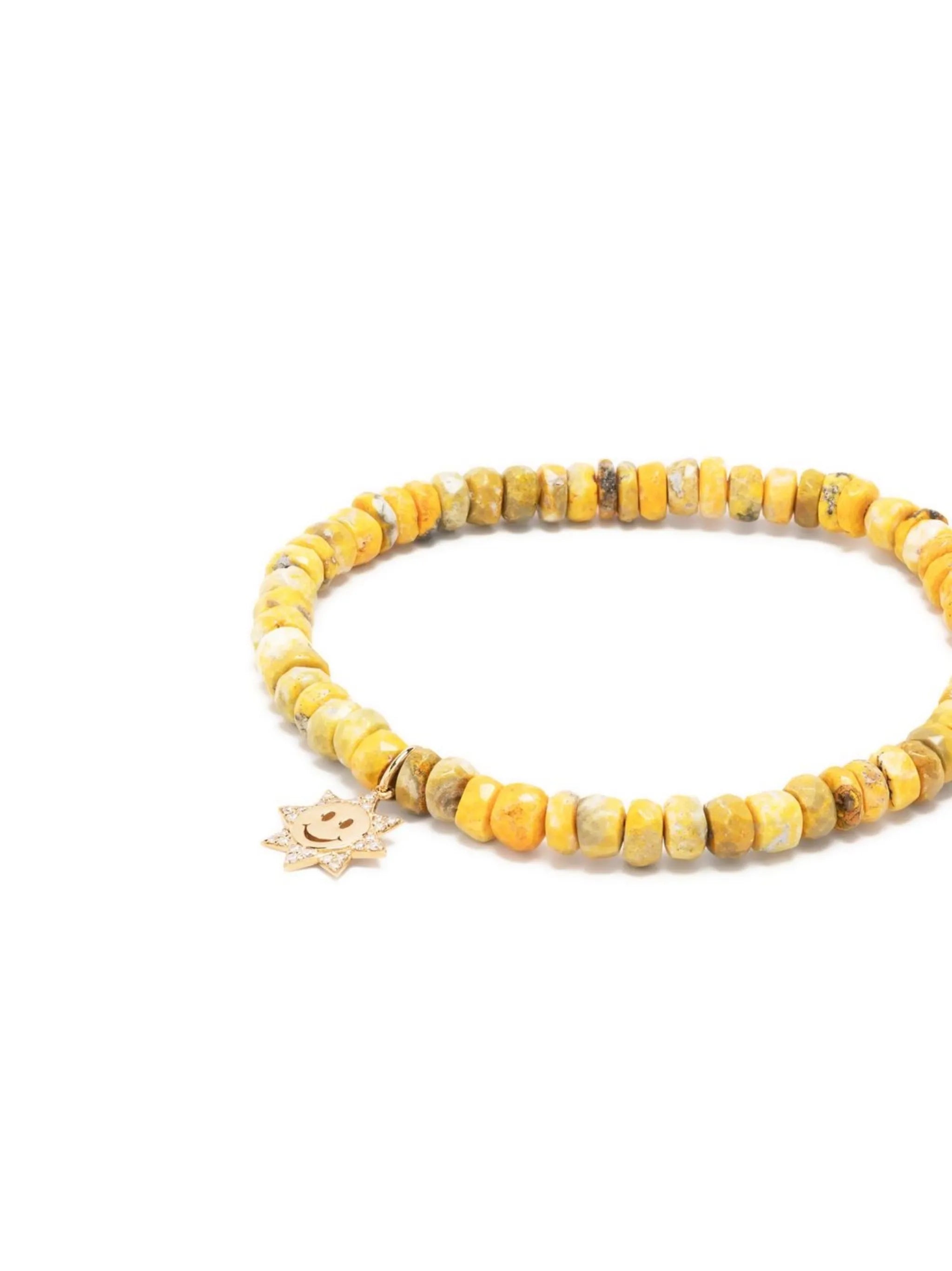 14kt yellow gold bead bracelet