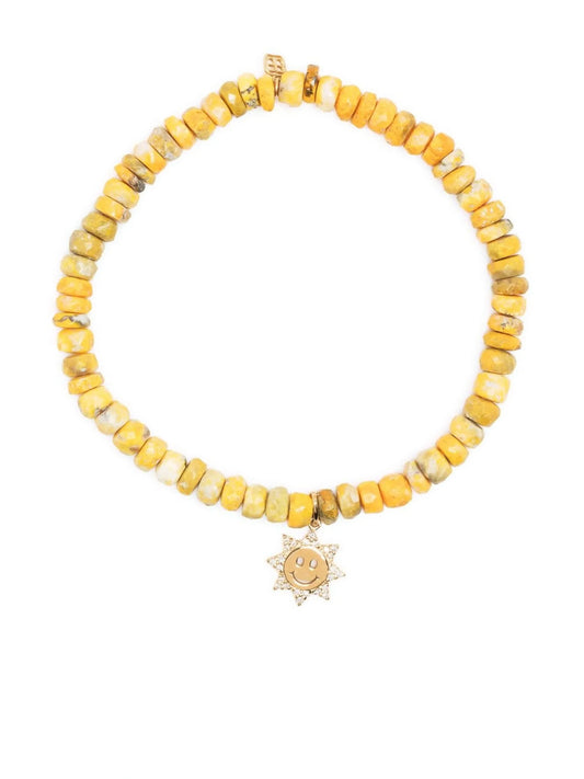 14kt yellow gold bead bracelet