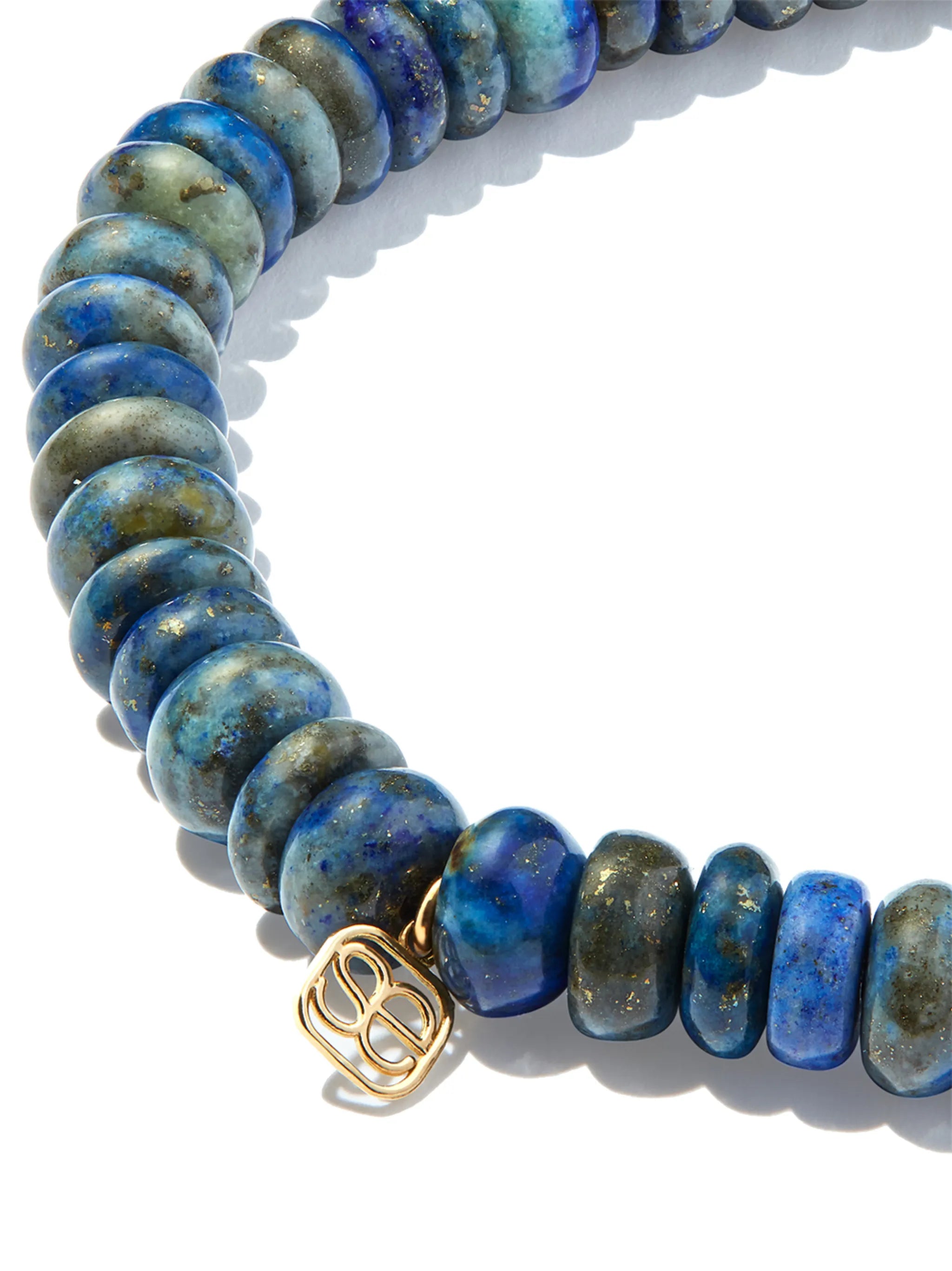 14kt yellow gold lapis lazuli bracelet