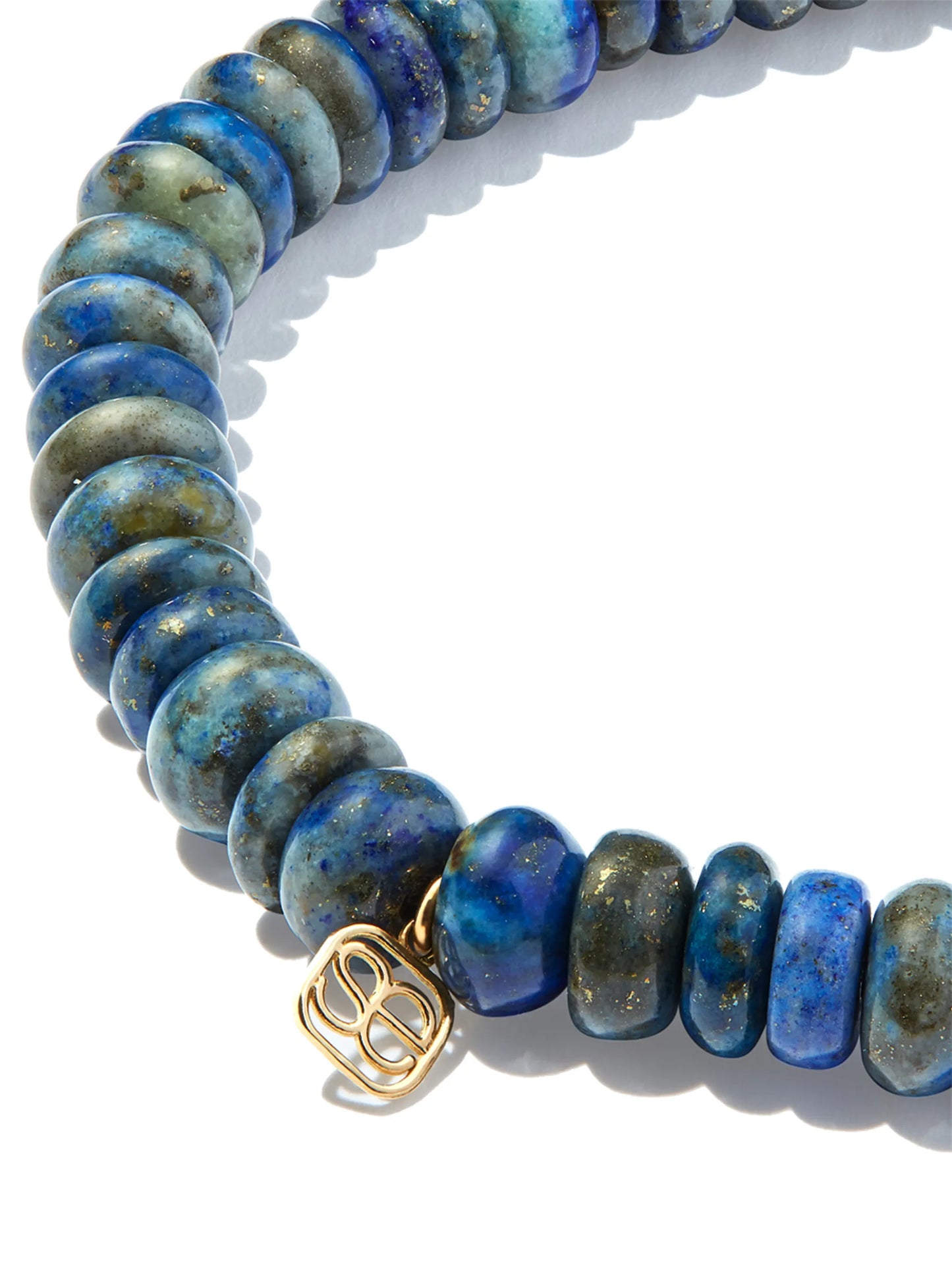 14kt yellow gold lapis lazuli bracelet