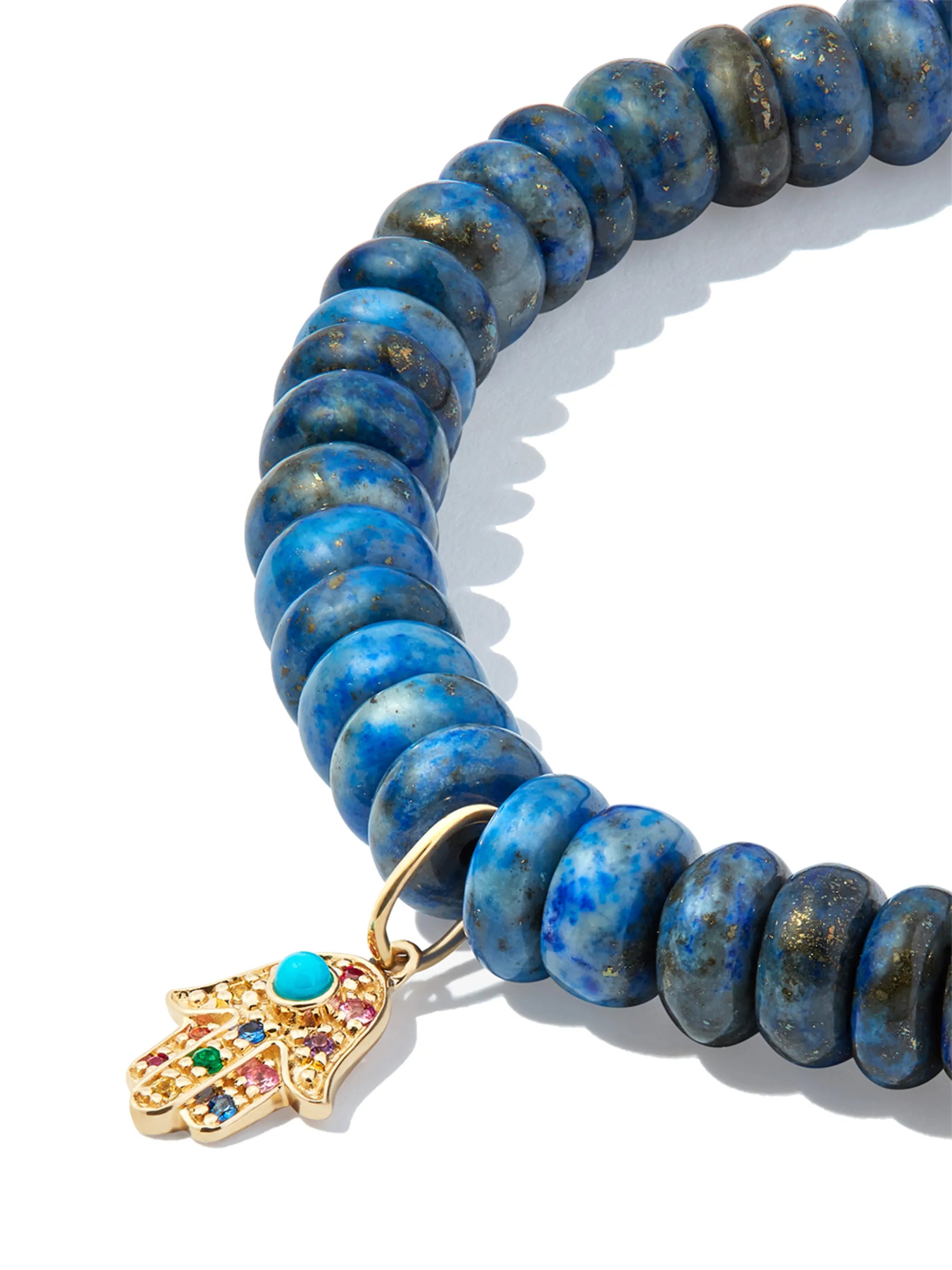 14kt yellow gold lapis lazuli bracelet
