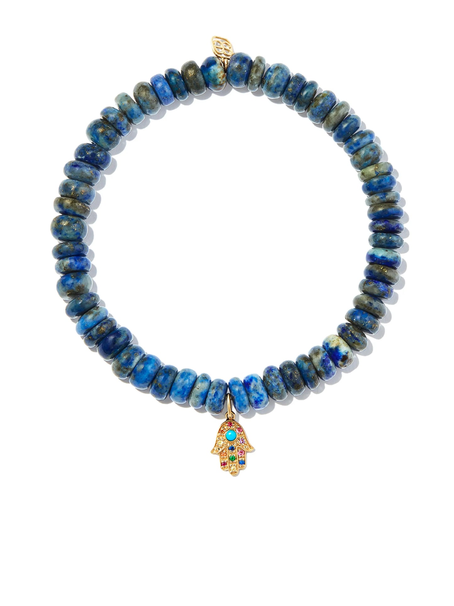 14kt yellow gold lapis lazuli bracelet