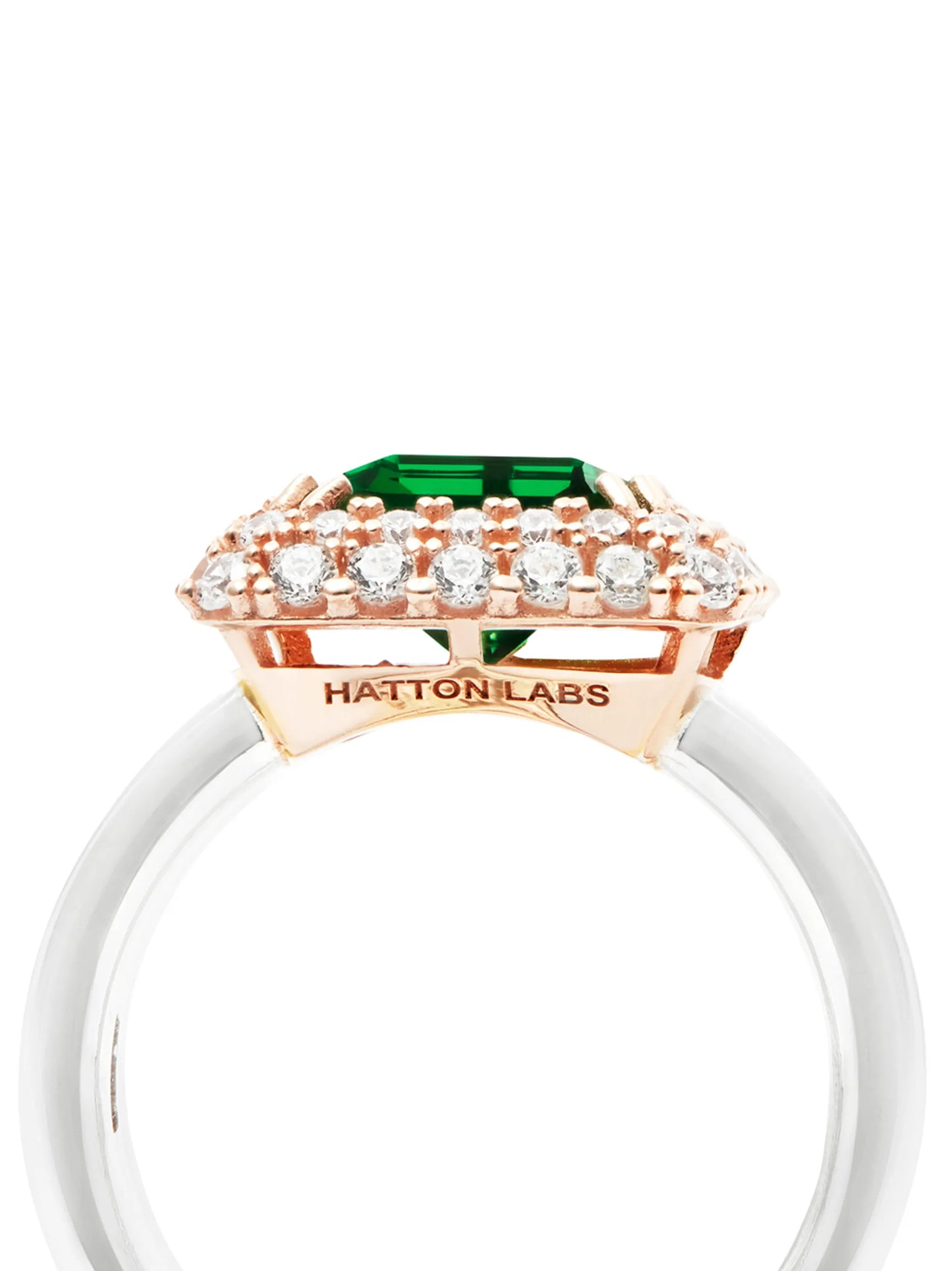 gold-plated crystal ring