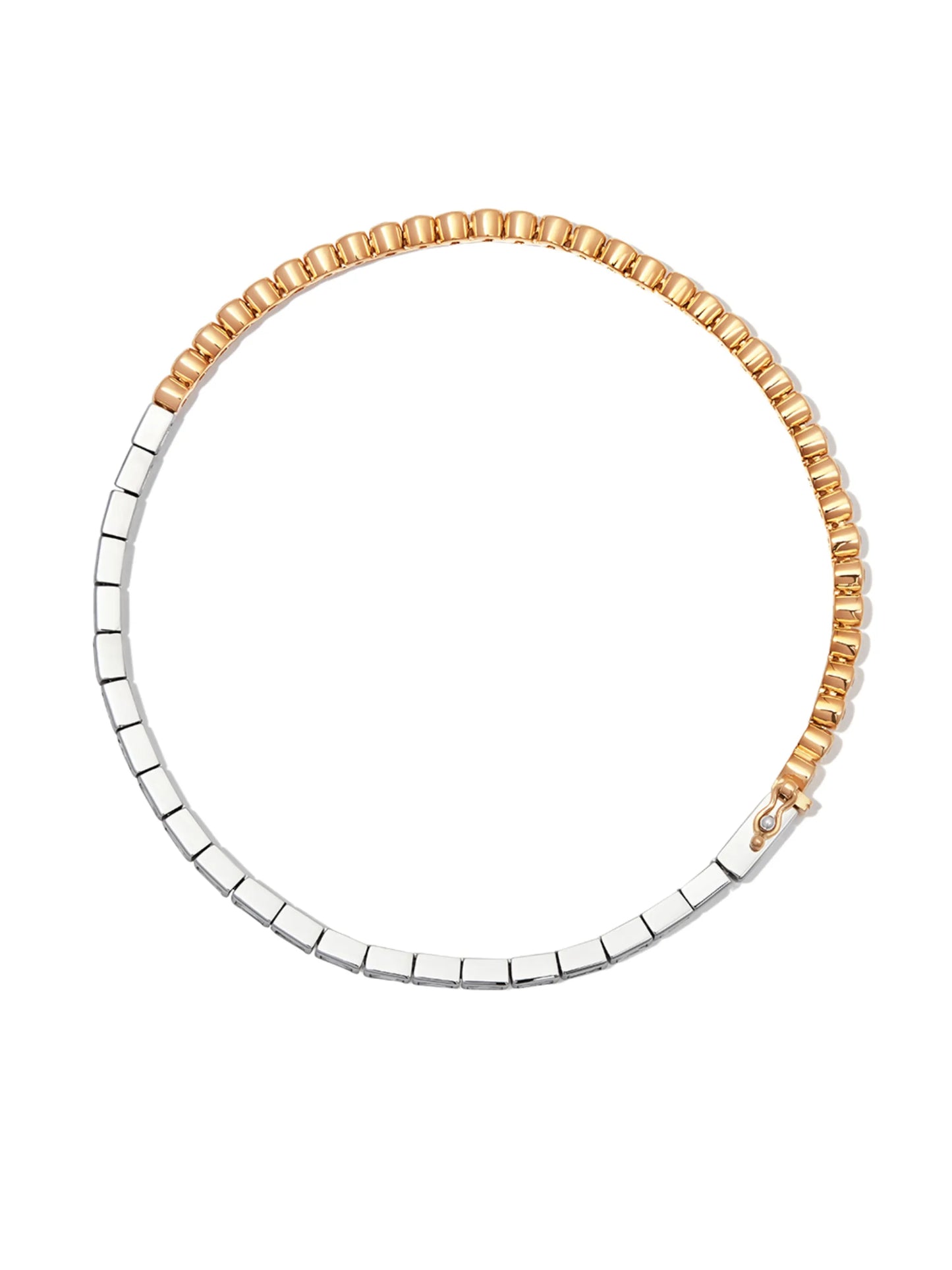 18kt yellow and white gold diamond bracelet