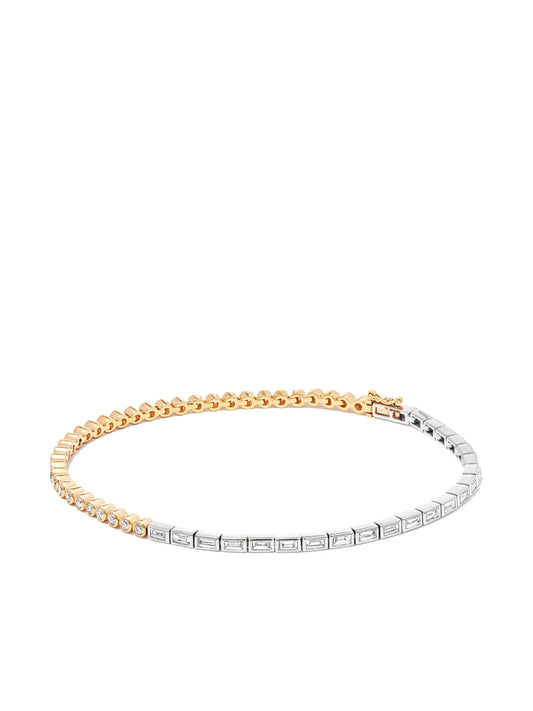 18kt yellow and white gold diamond bracelet