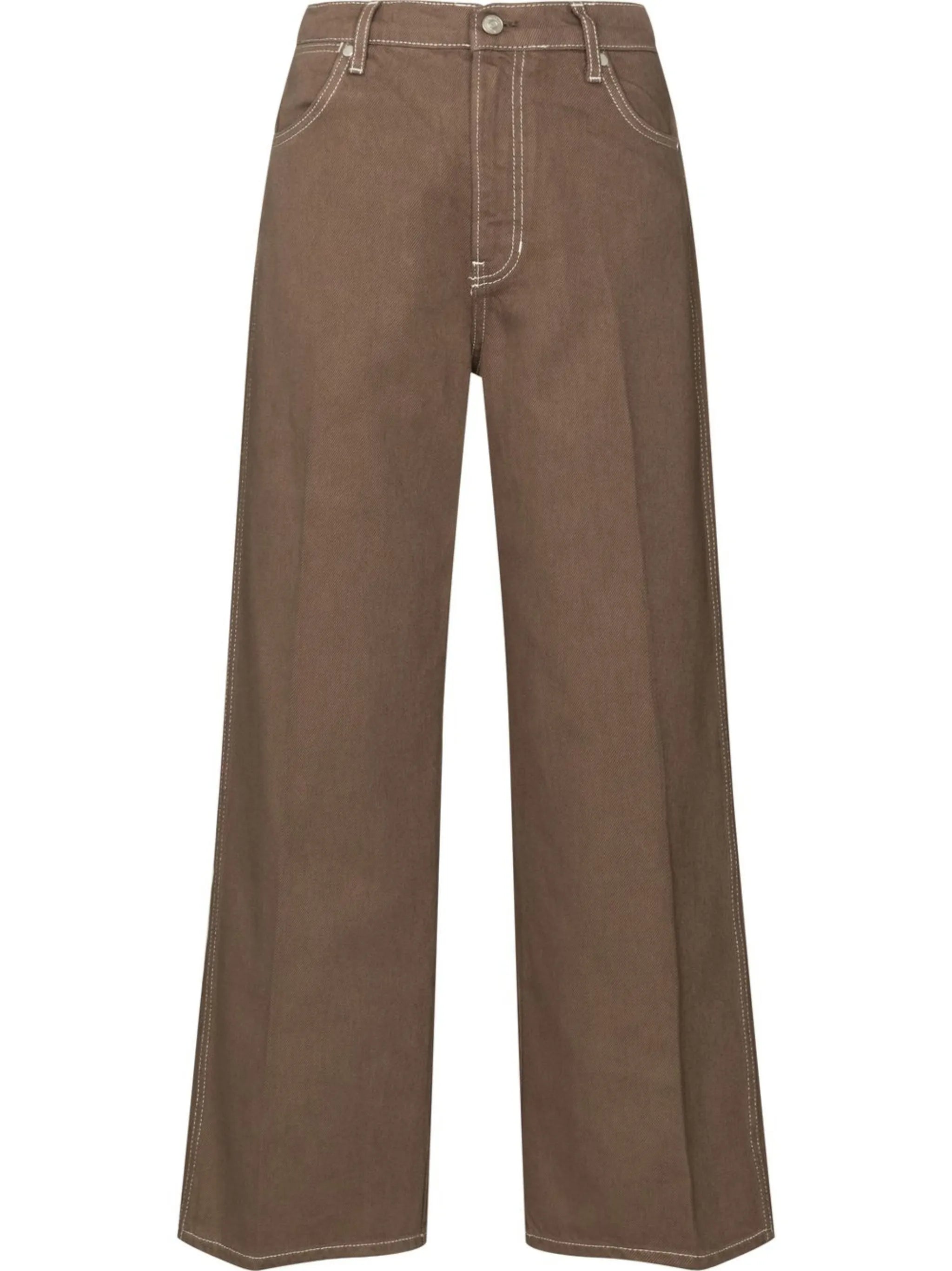 Cowboy high-rise wide-leg jeans