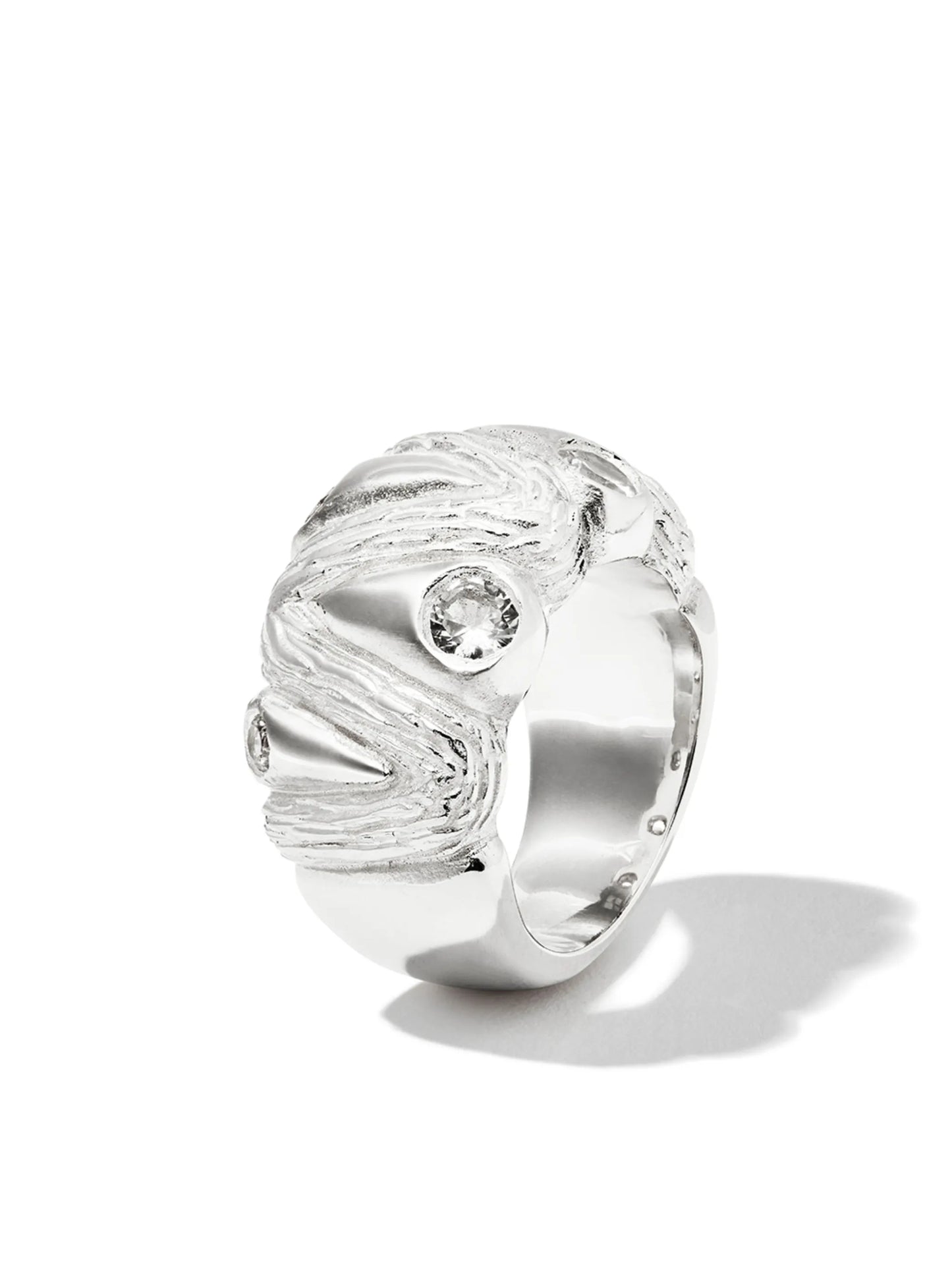 sterling silver Plants Share Everything sapphire ring
