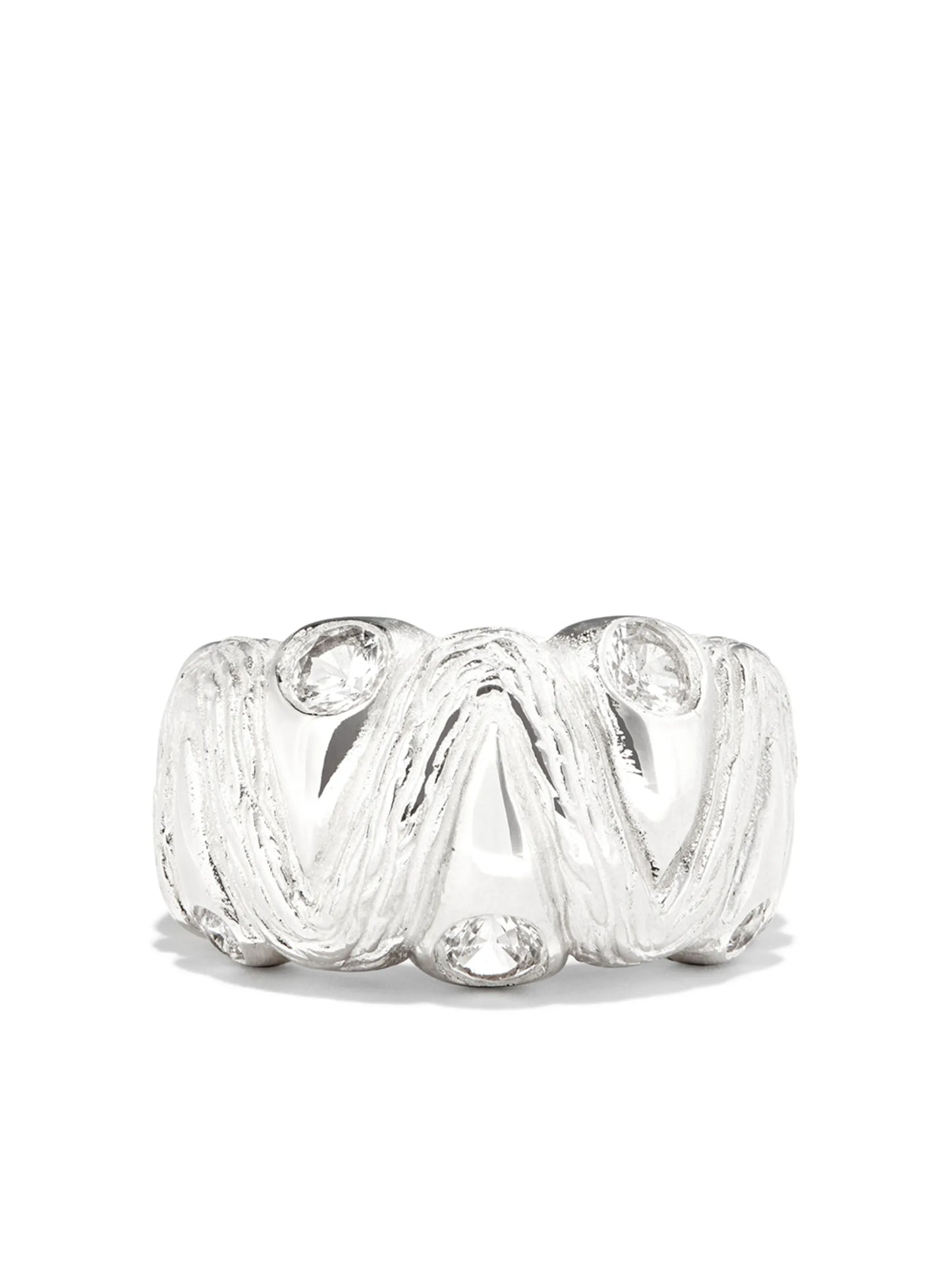 sterling silver Plants Share Everything sapphire ring