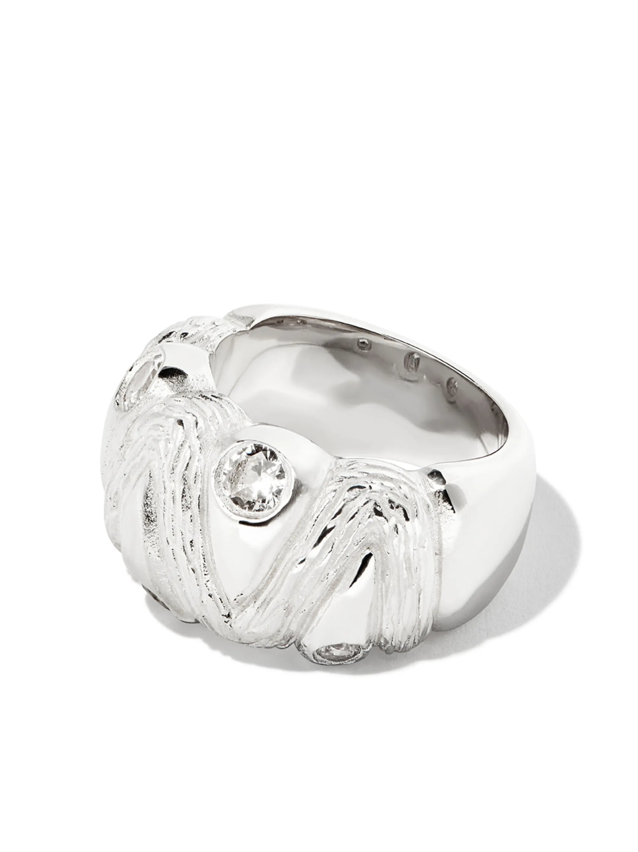 sterling silver Plants Share Everything sapphire ring