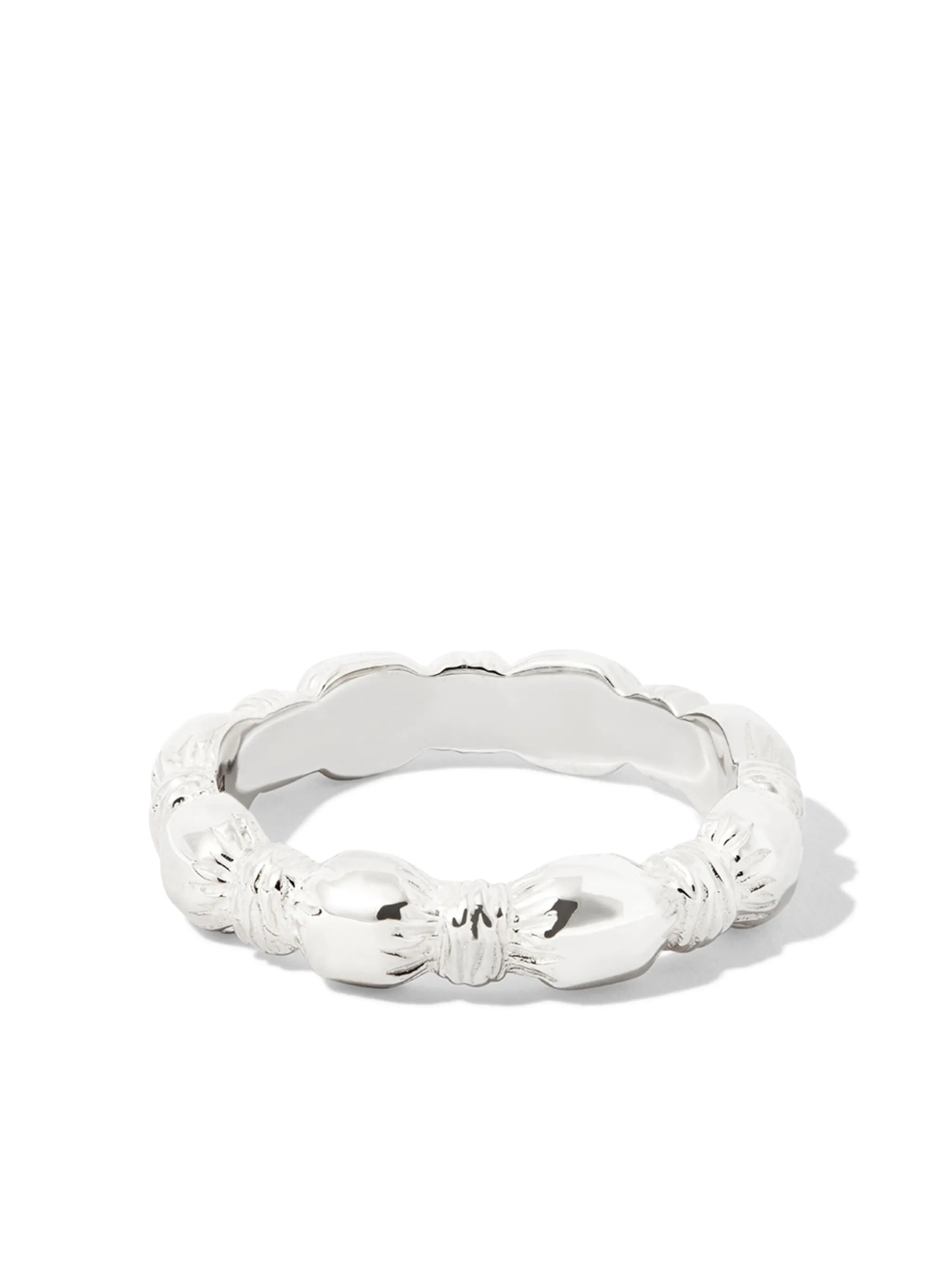 sterling silver Nature Round Root ring