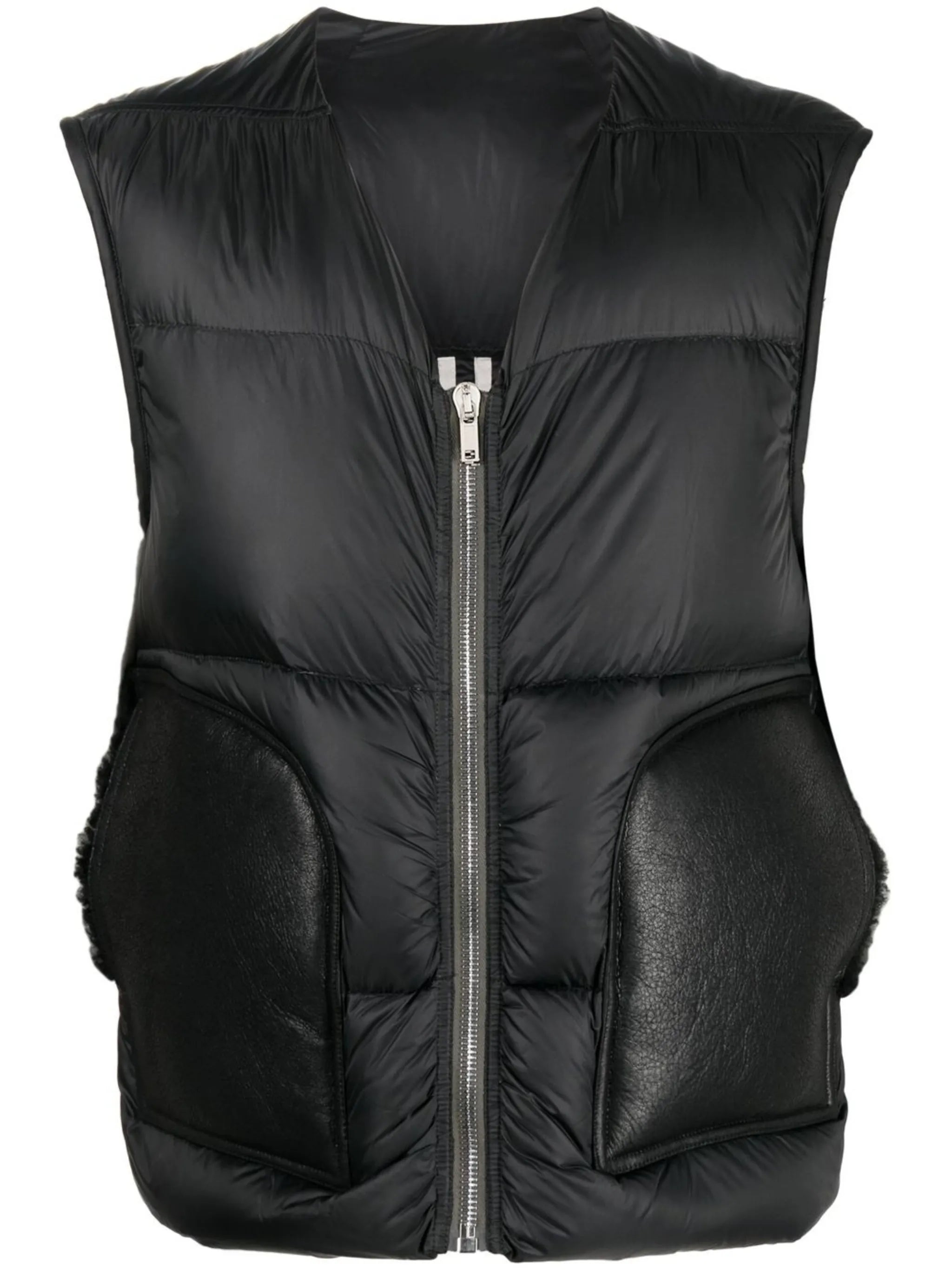 feather-down cargo vest