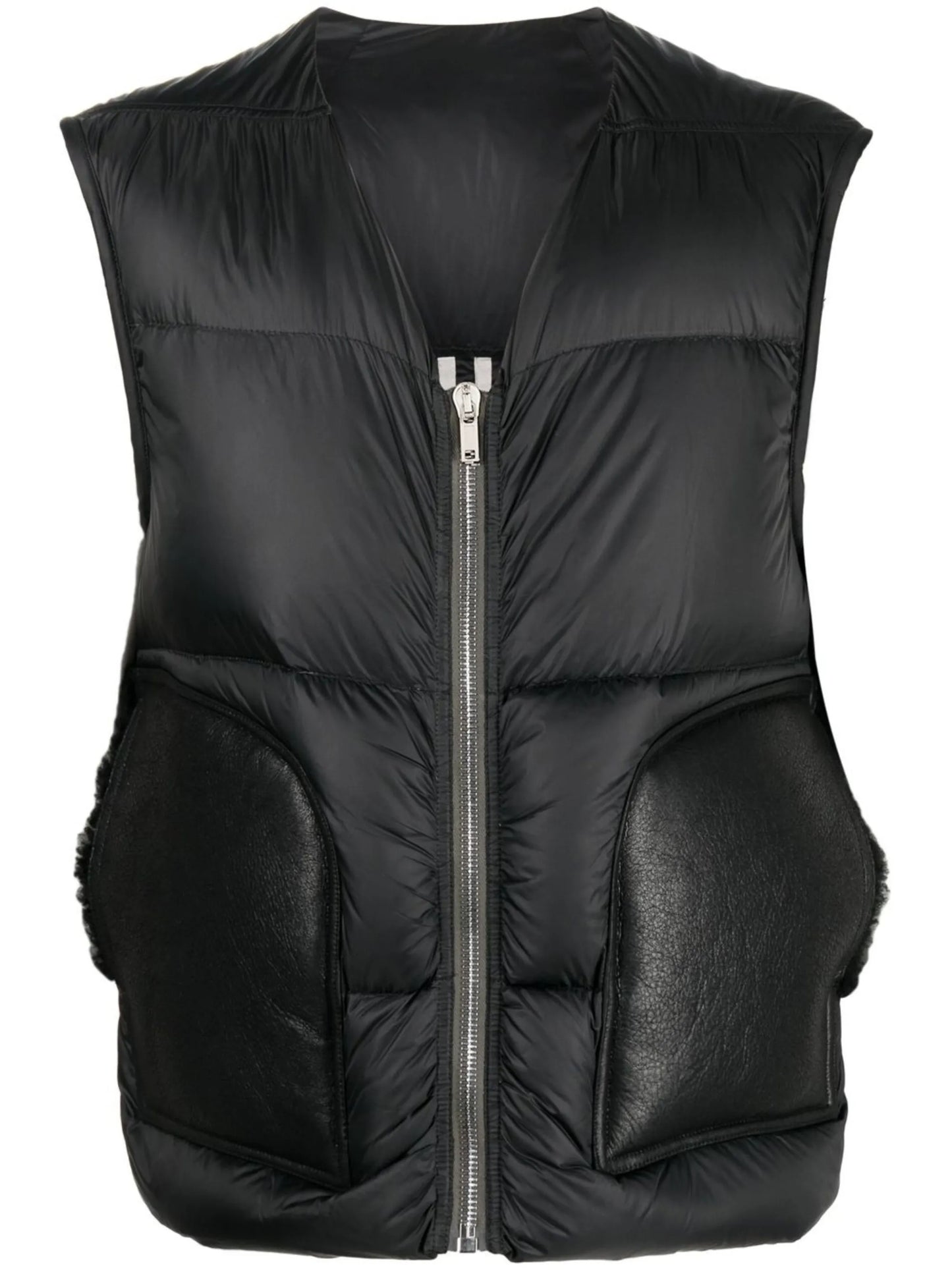 feather-down cargo vest