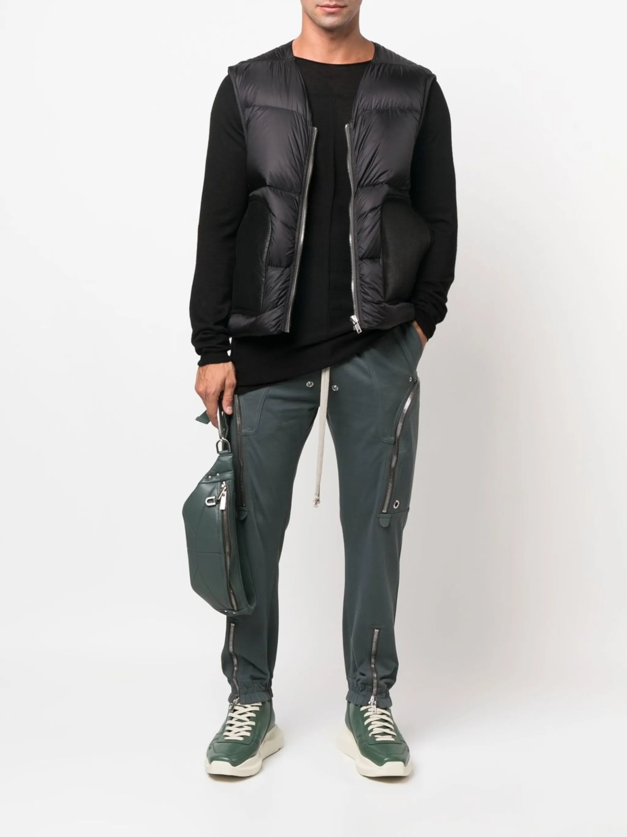 feather-down cargo vest