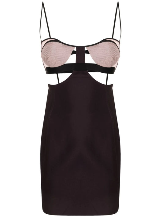 bustier cut-out dress