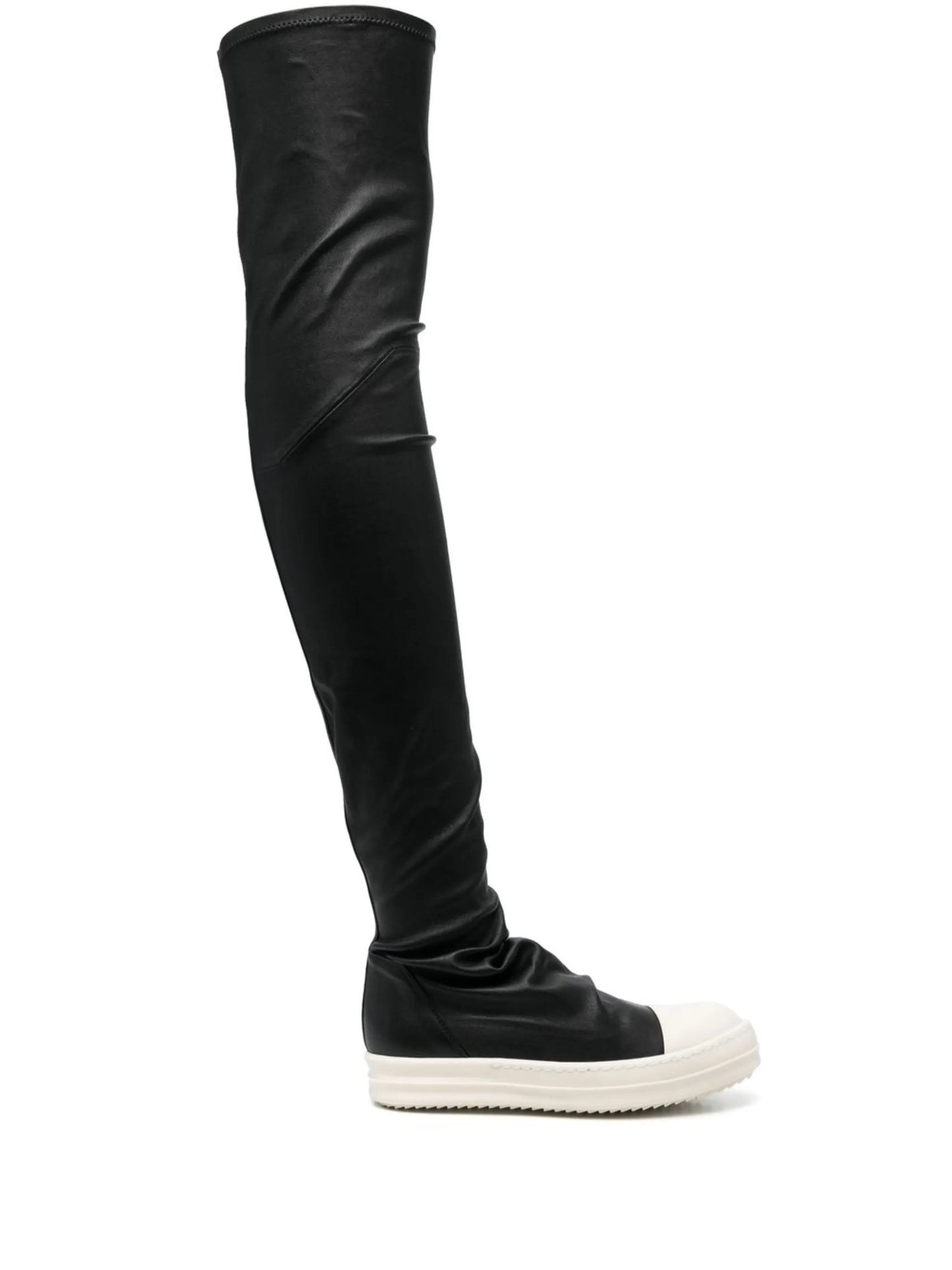 thigh-high flatform boots
