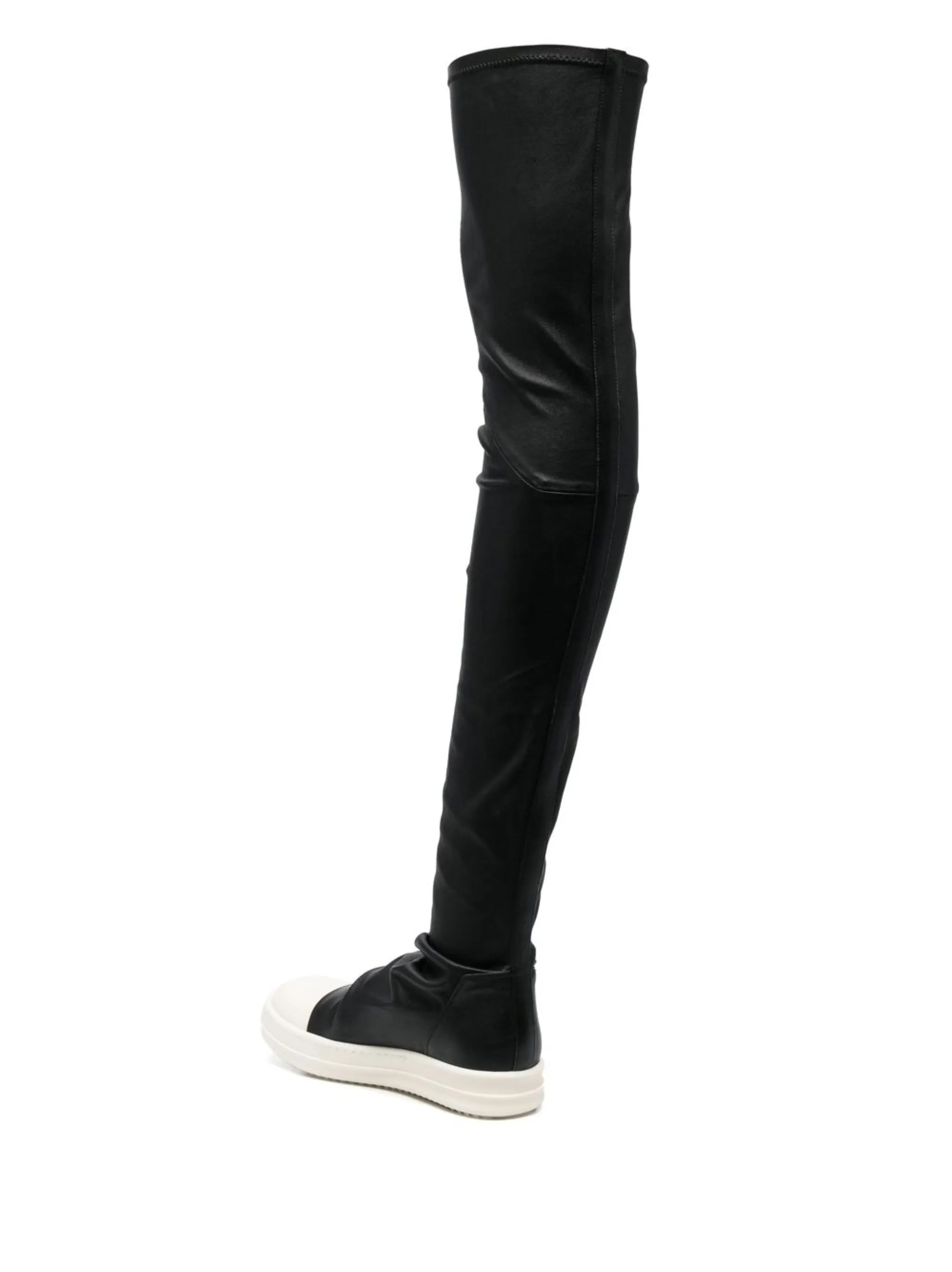 thigh-high flatform boots