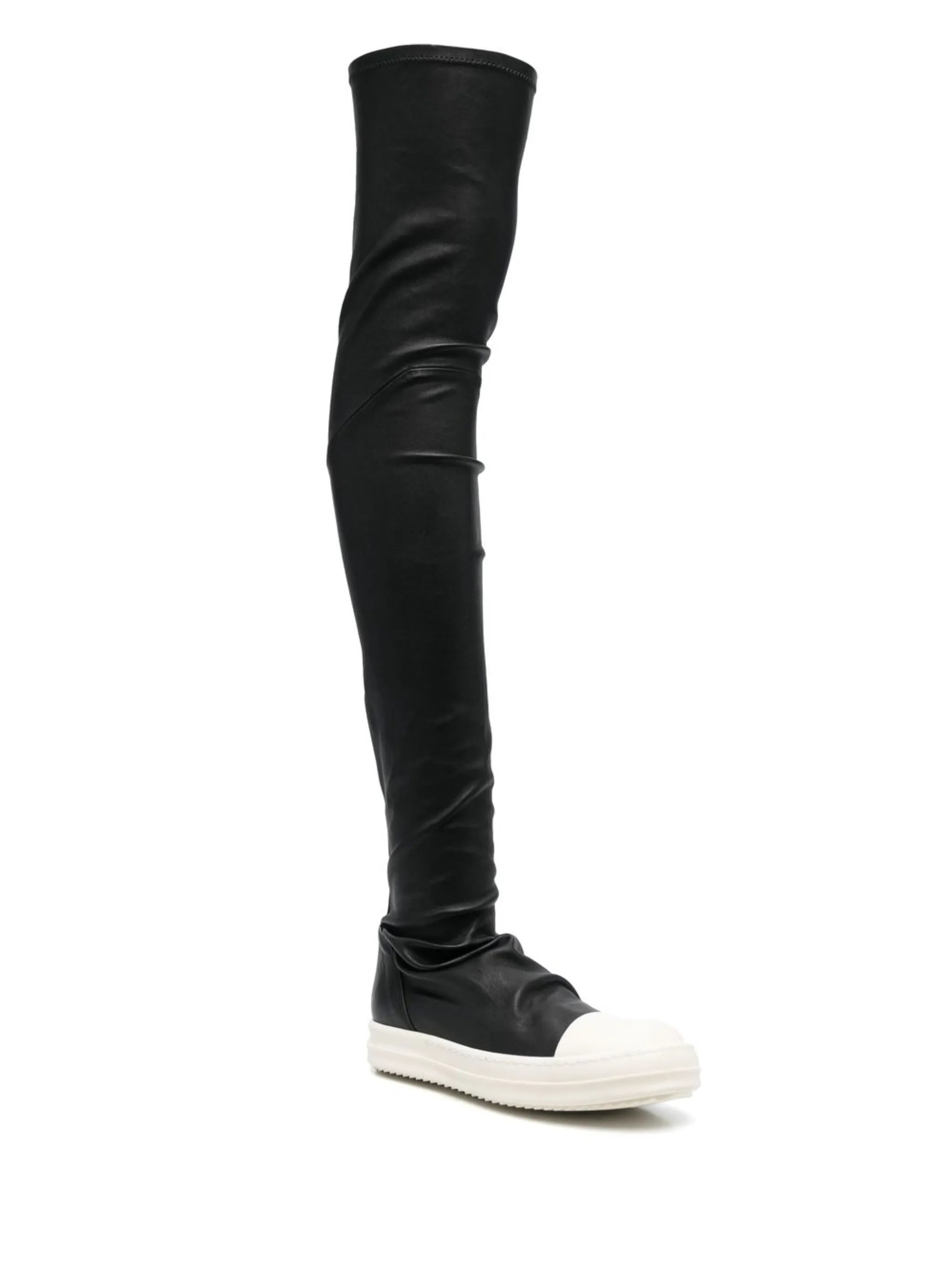 thigh-high flatform boots