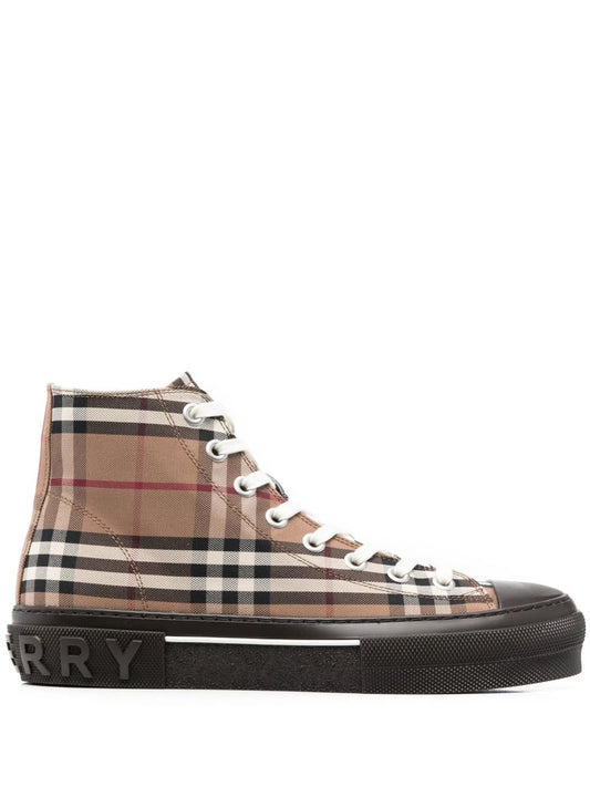 Vintage Check high-top sneakers