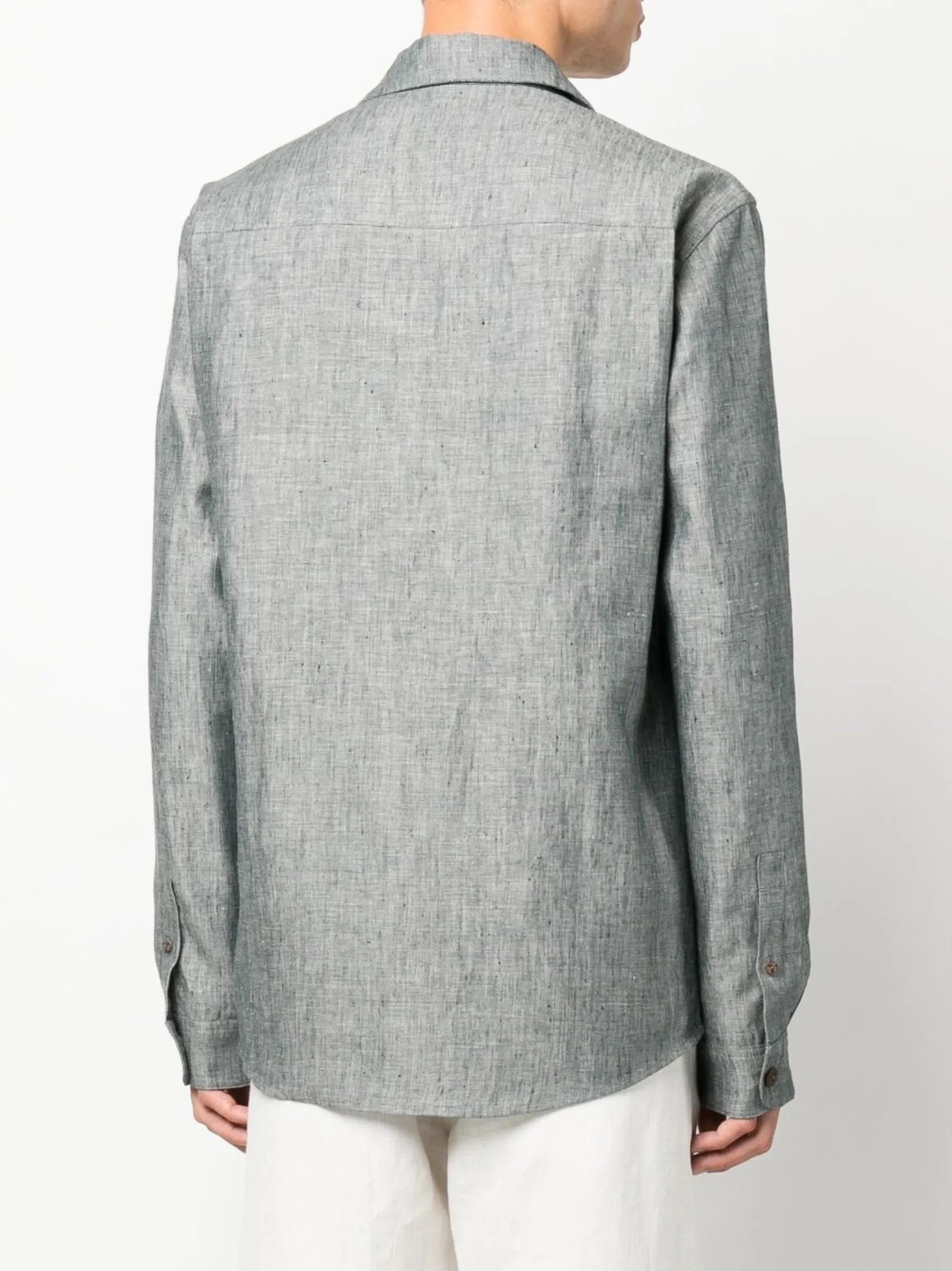 Paloma long-sleeve linen shirt