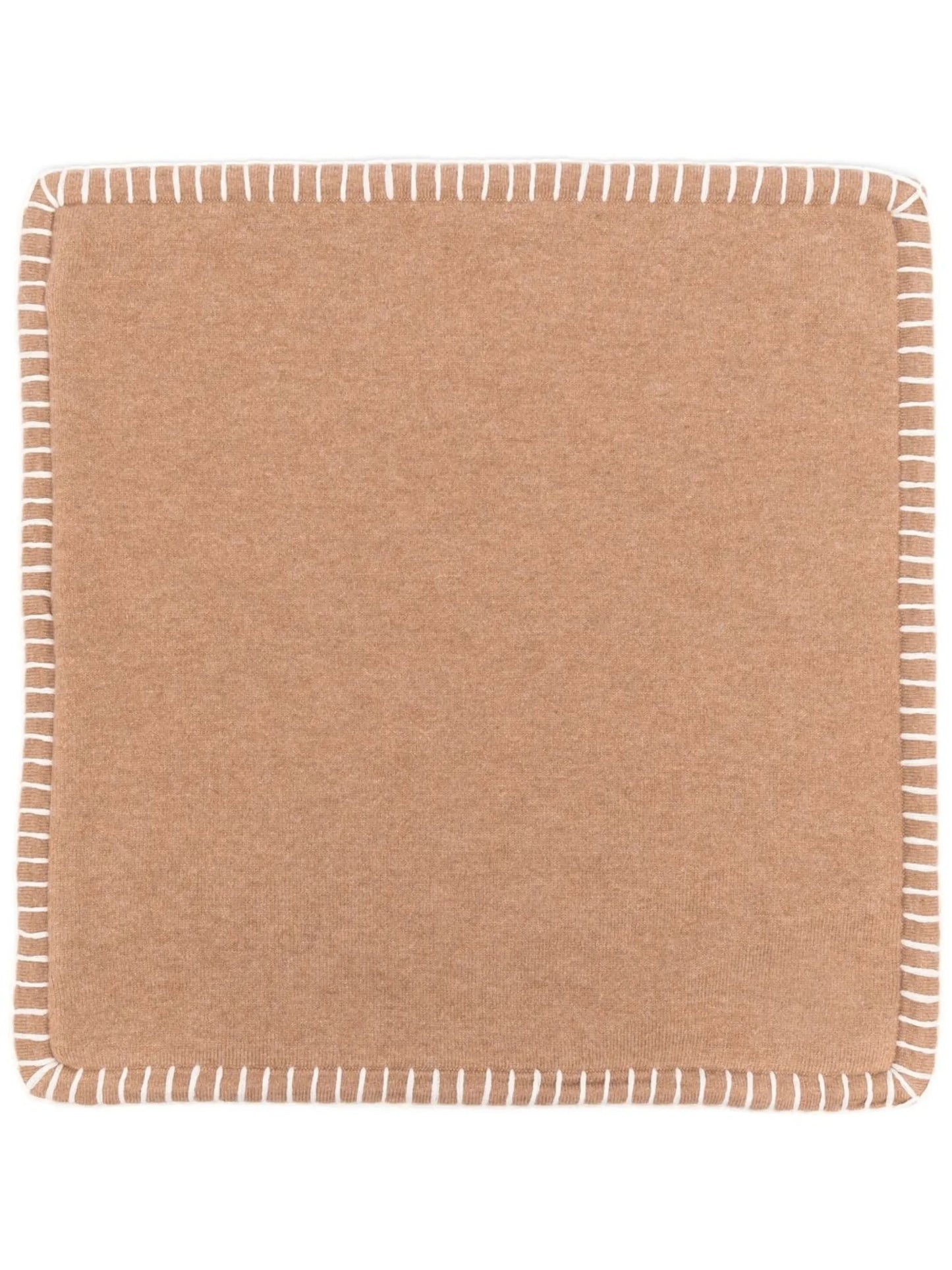 stitched-edge cashmere pillow case