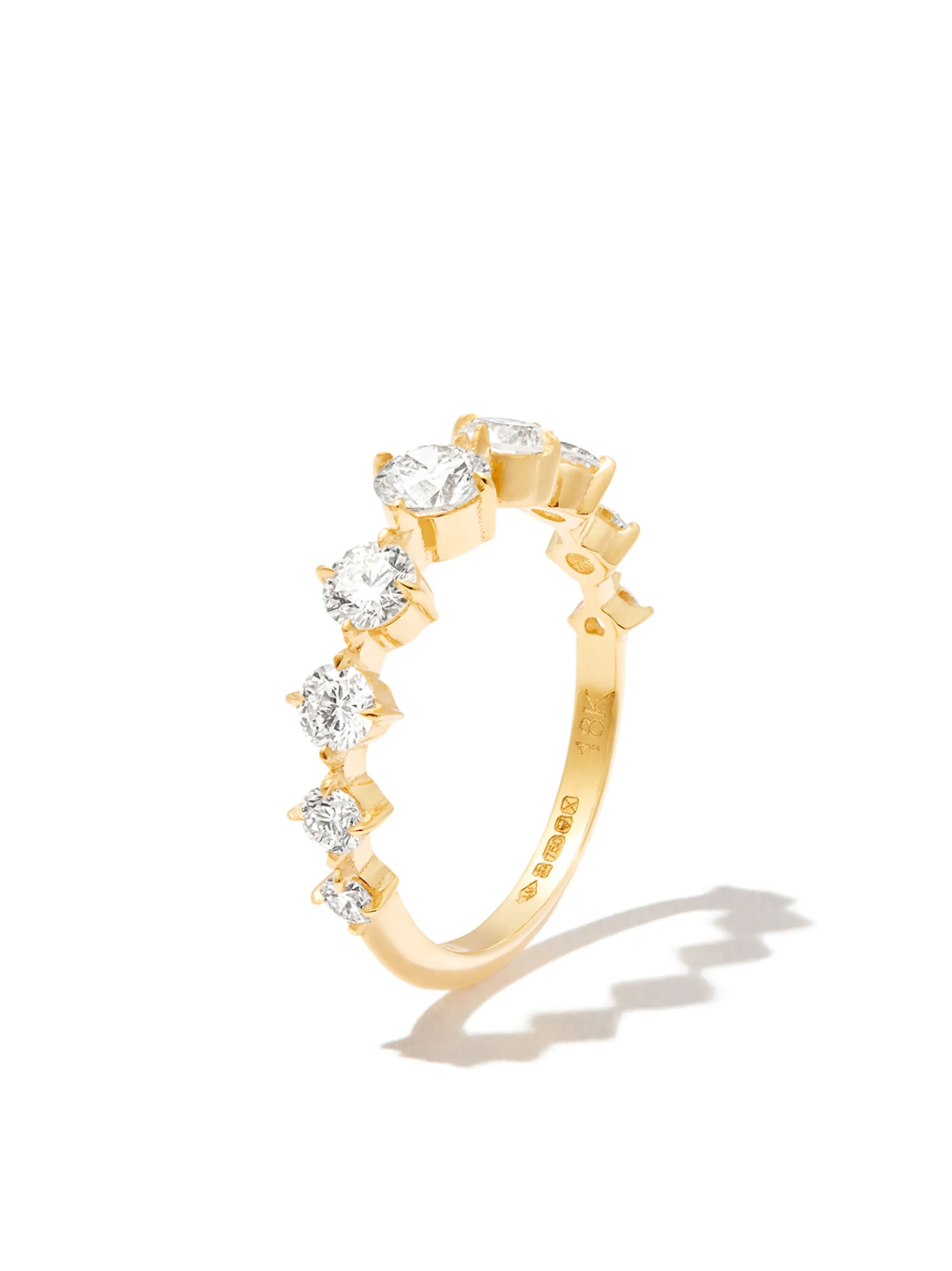 18kt yellow gold Éclat diamond ring