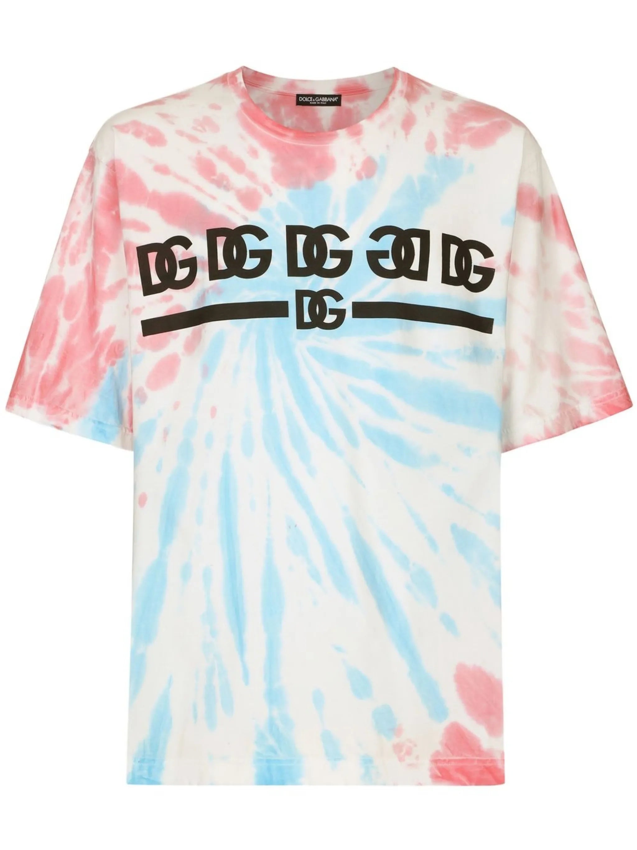 tie-dye print cotton T-shirt