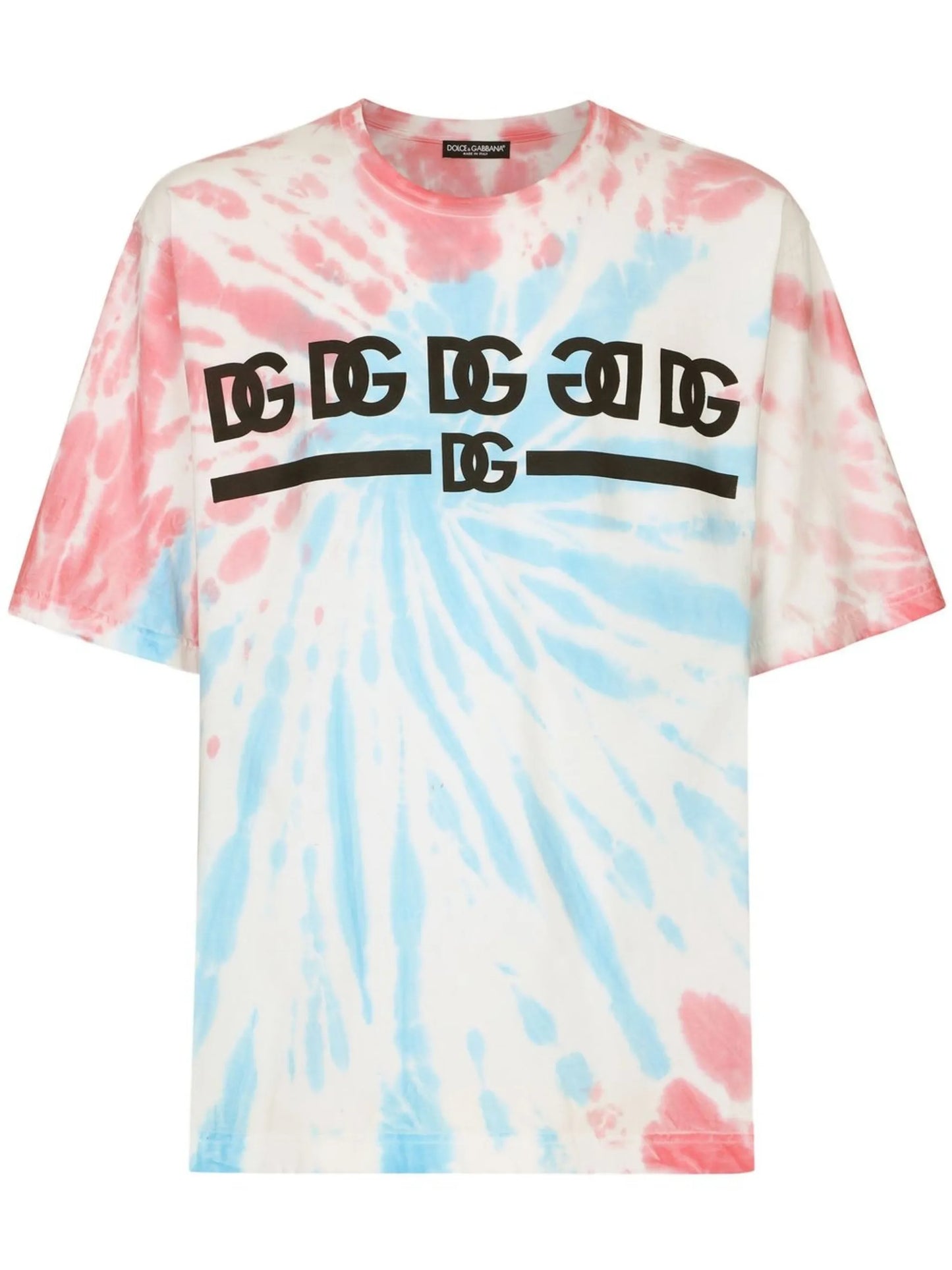 tie-dye print cotton T-shirt