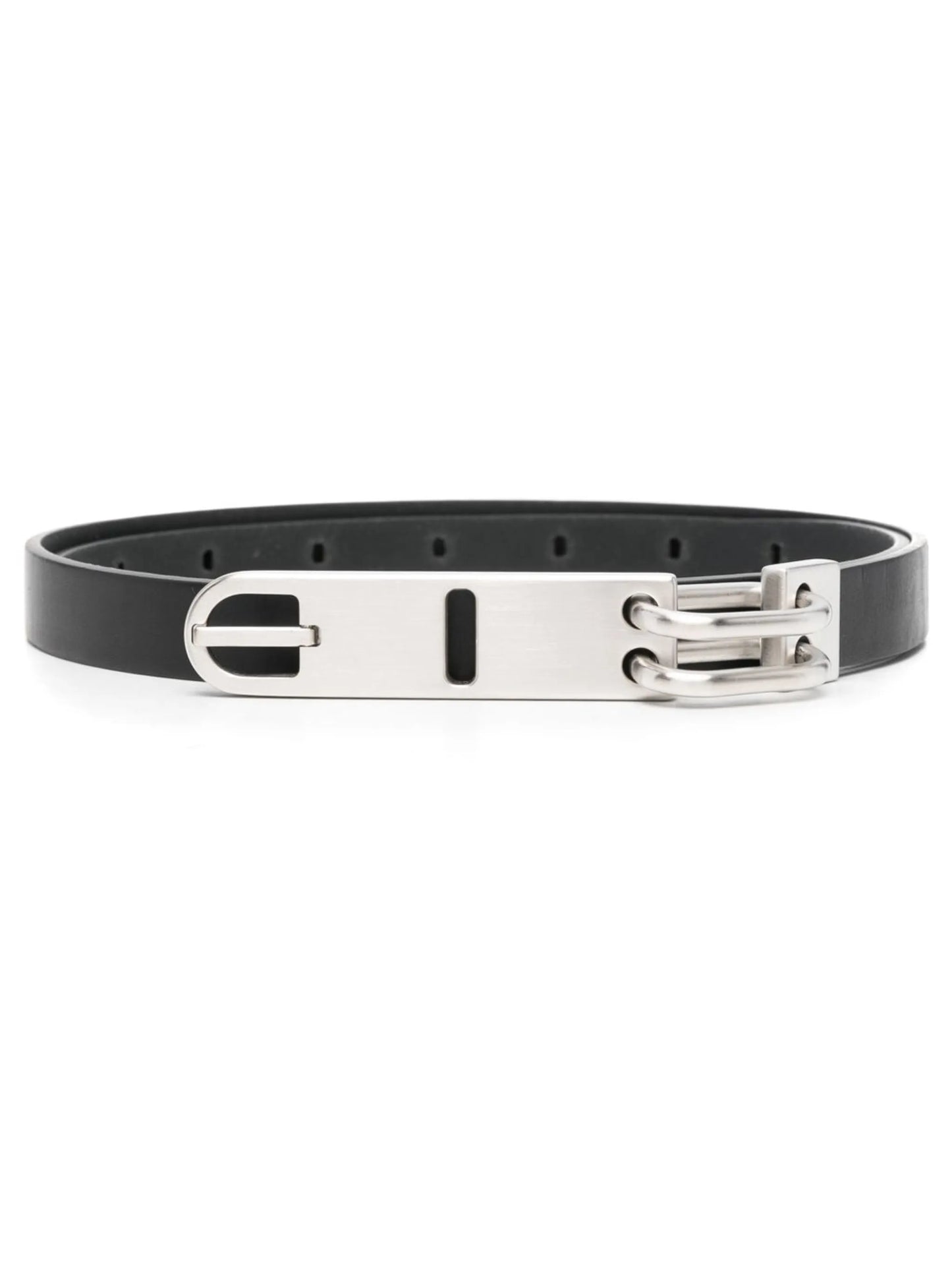 Tongue leather belt