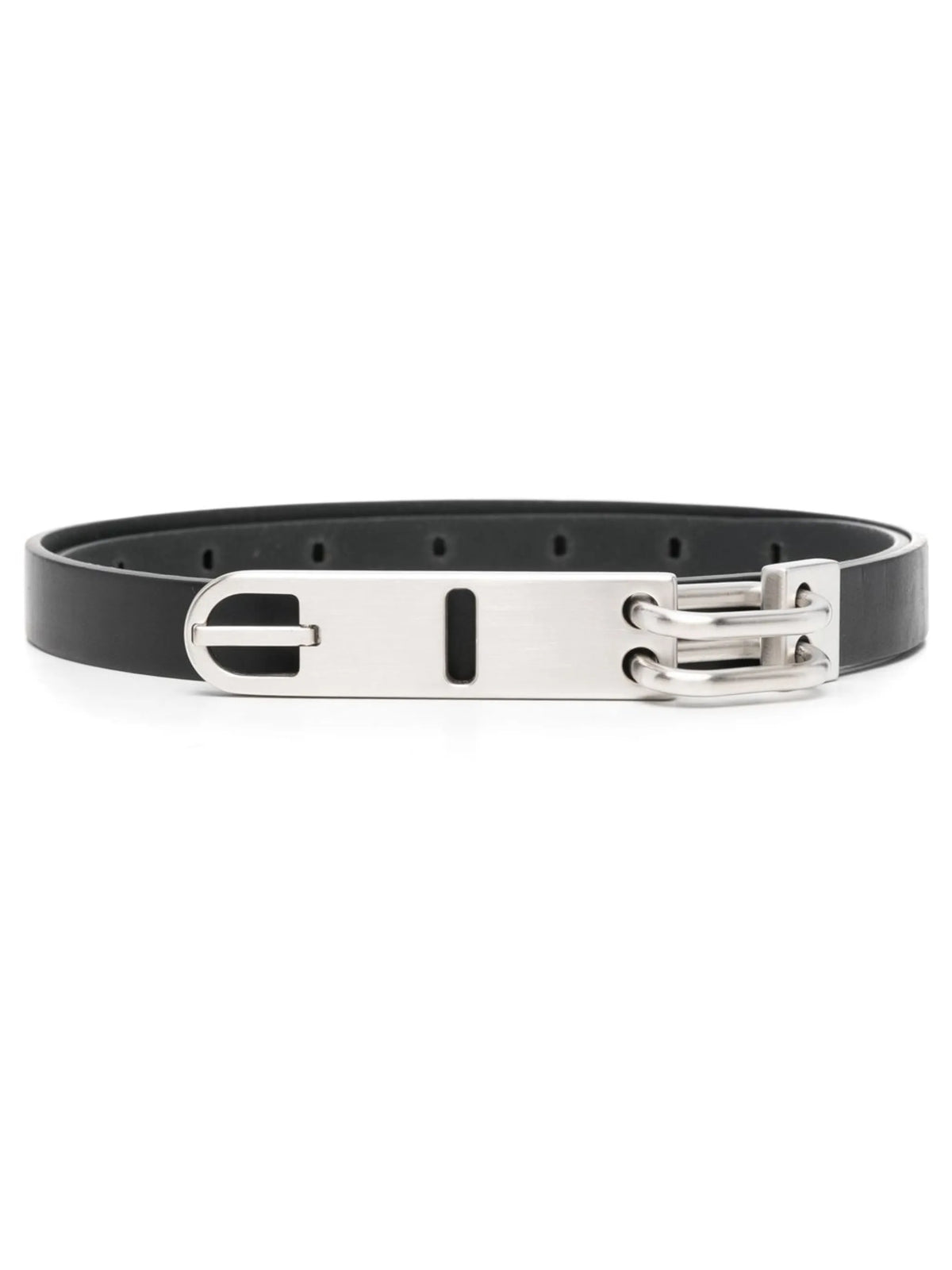 Tongue leather belt