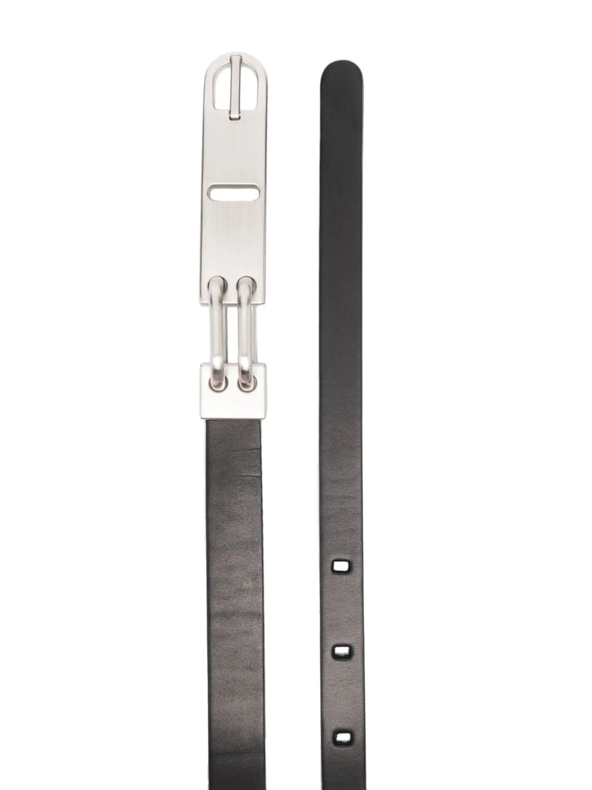 Tongue leather belt