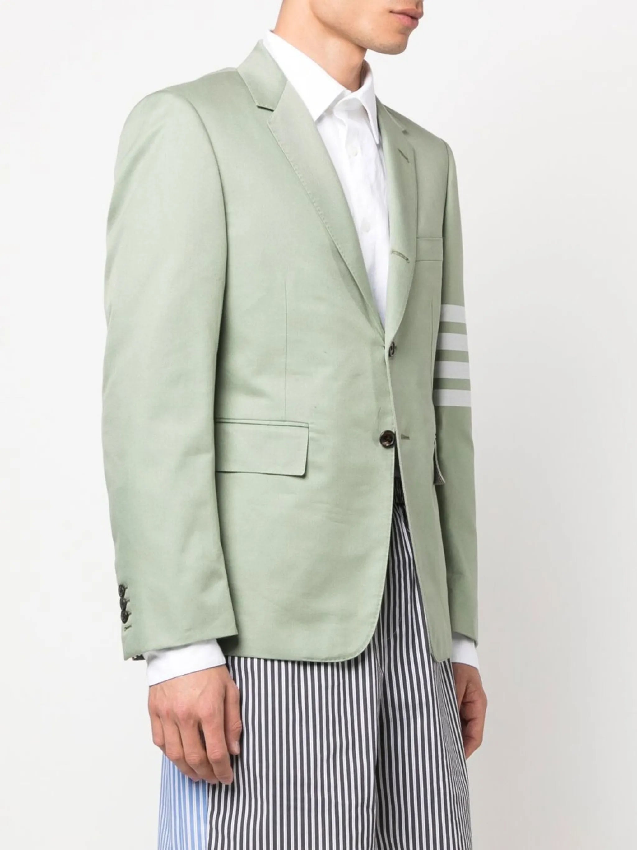 4-Bar stripe single-breasted blazer