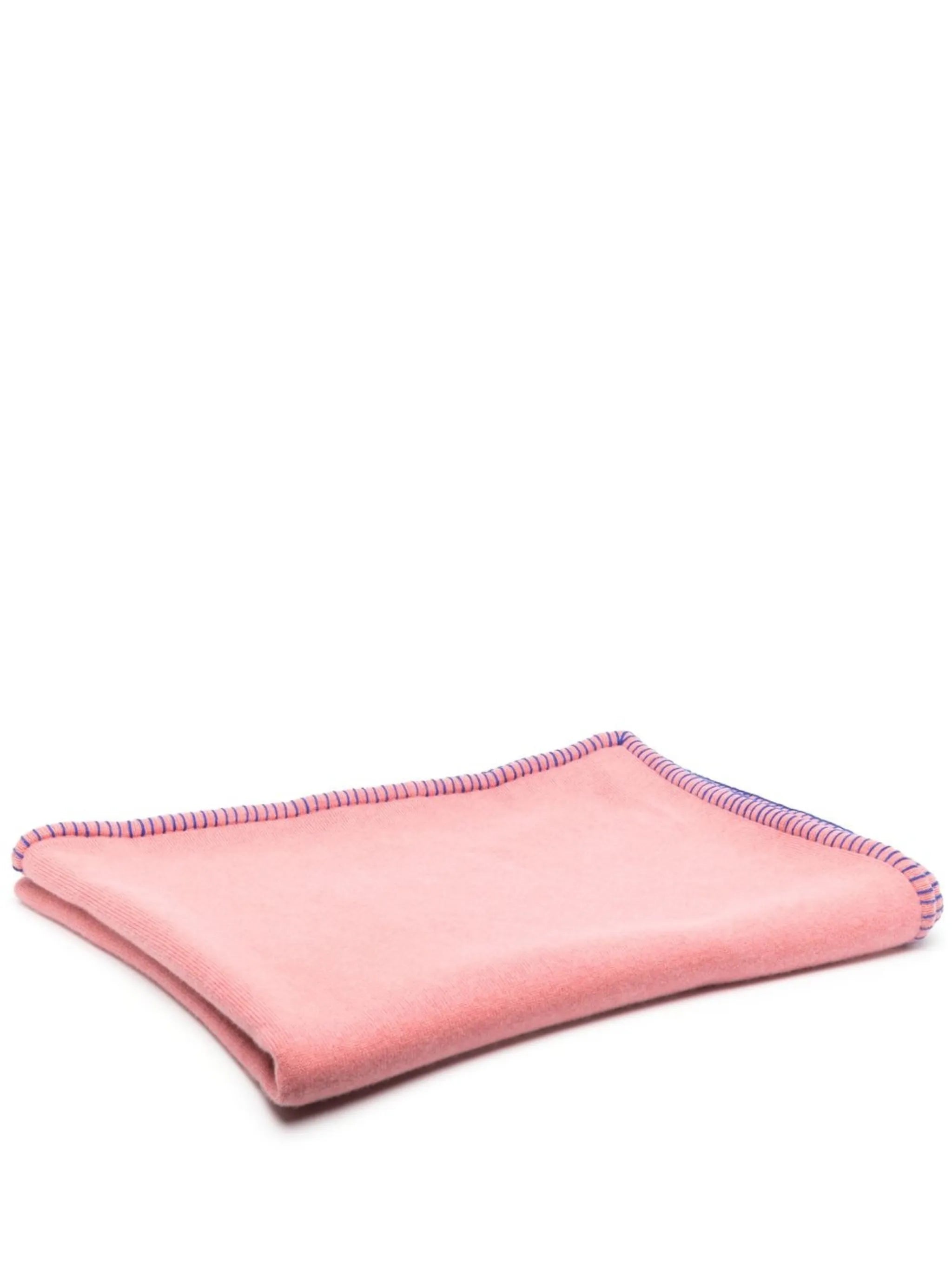 Stockholm stitched-edge cashmere blanket