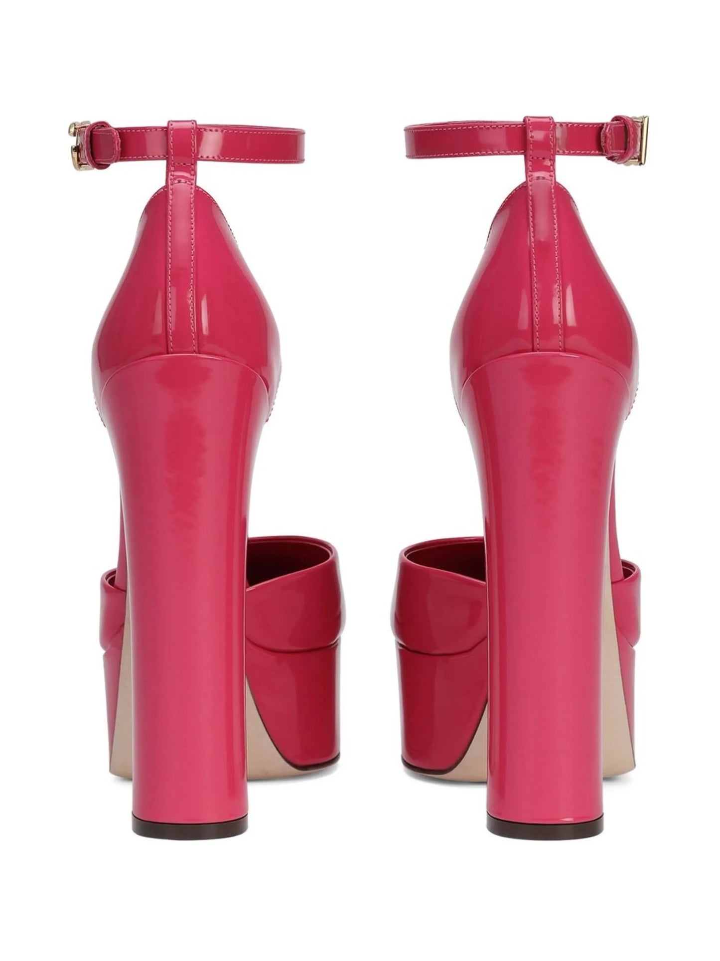 145mm patent-leather platform pumps