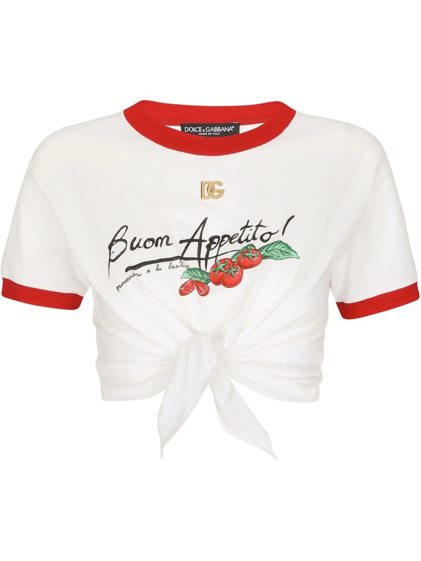 slogan-print short-sleeve T-shirt